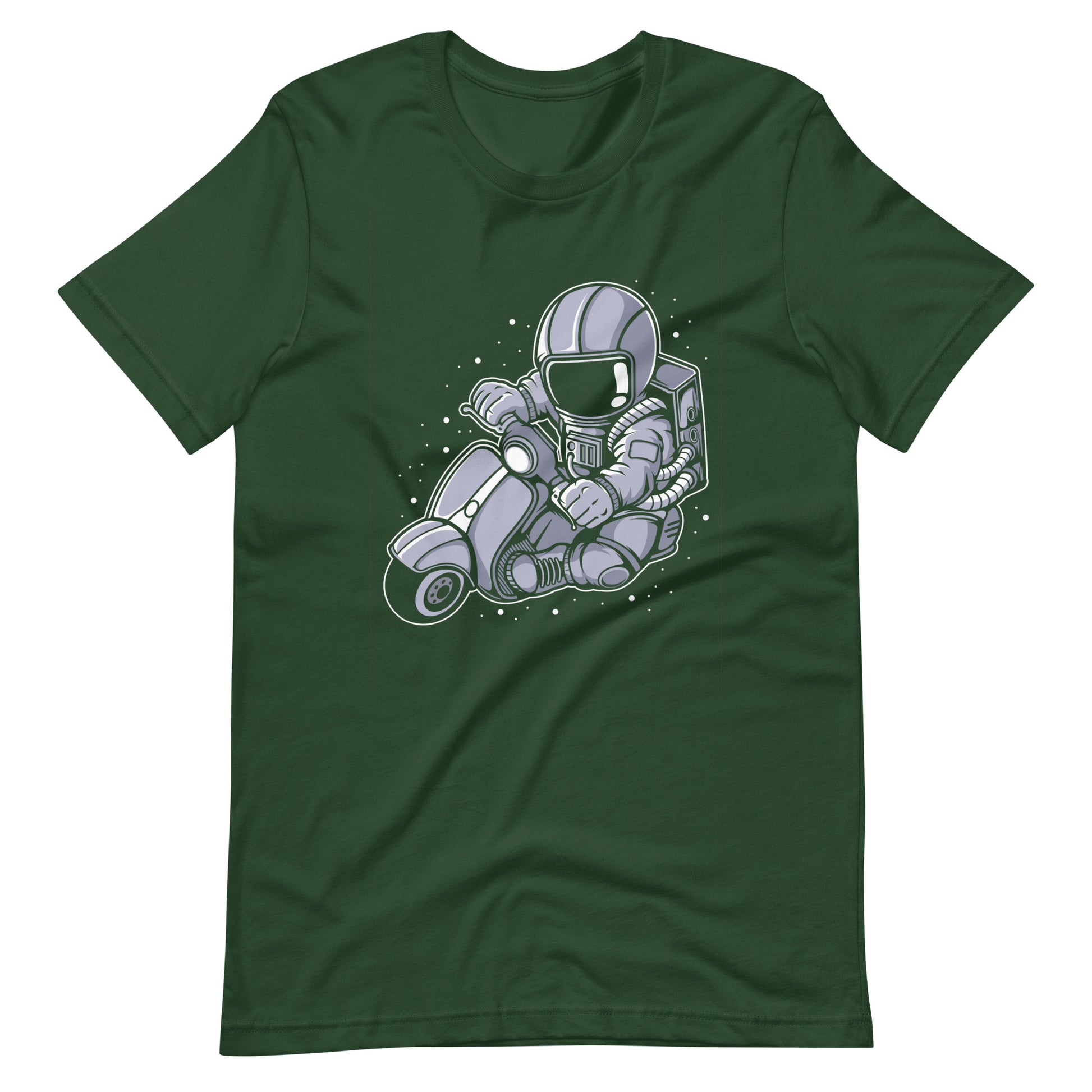 Astronaut Scooter - Men's t-shirt - Forest Front