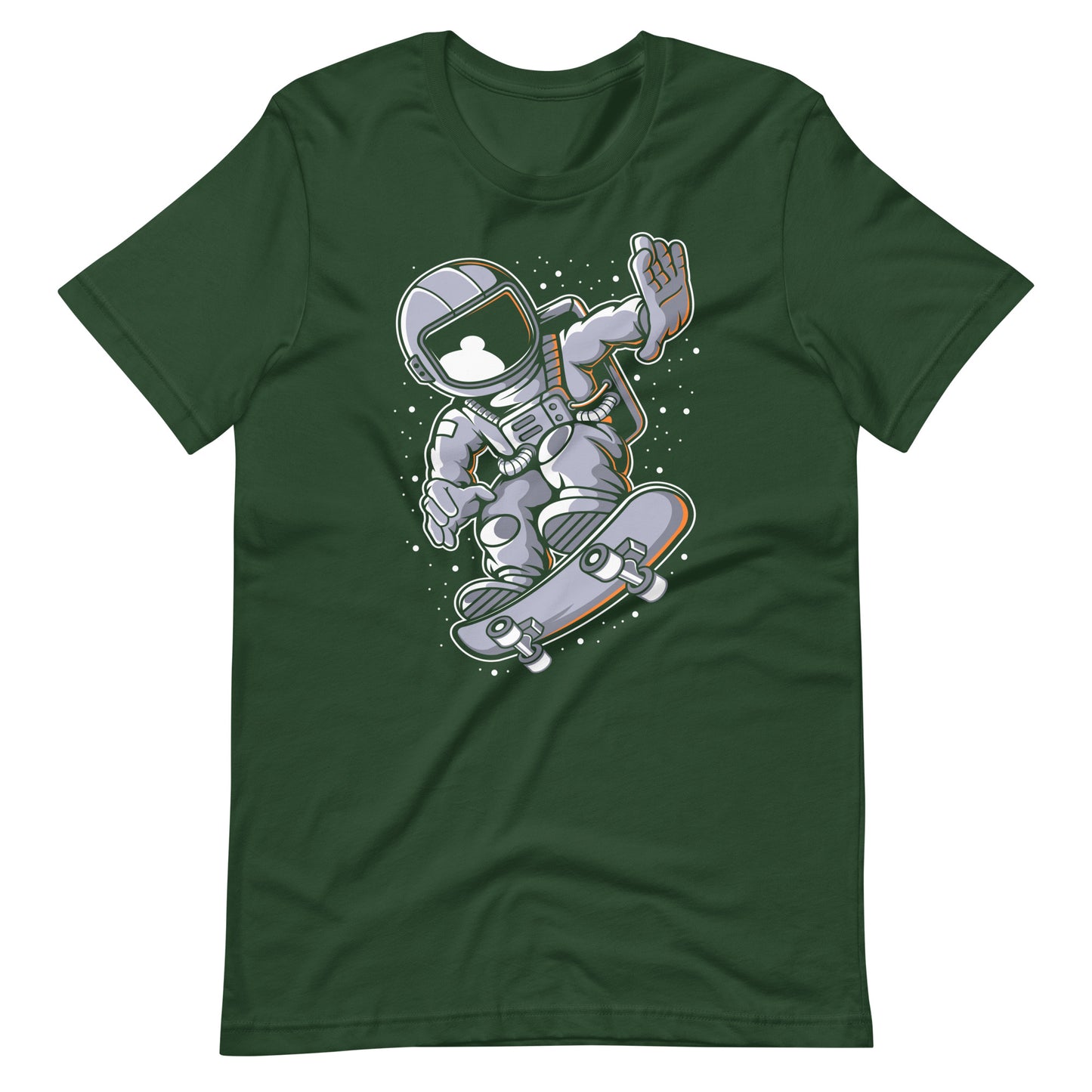 Astronaut Skateboard - Men's t-shirt - Forest Front