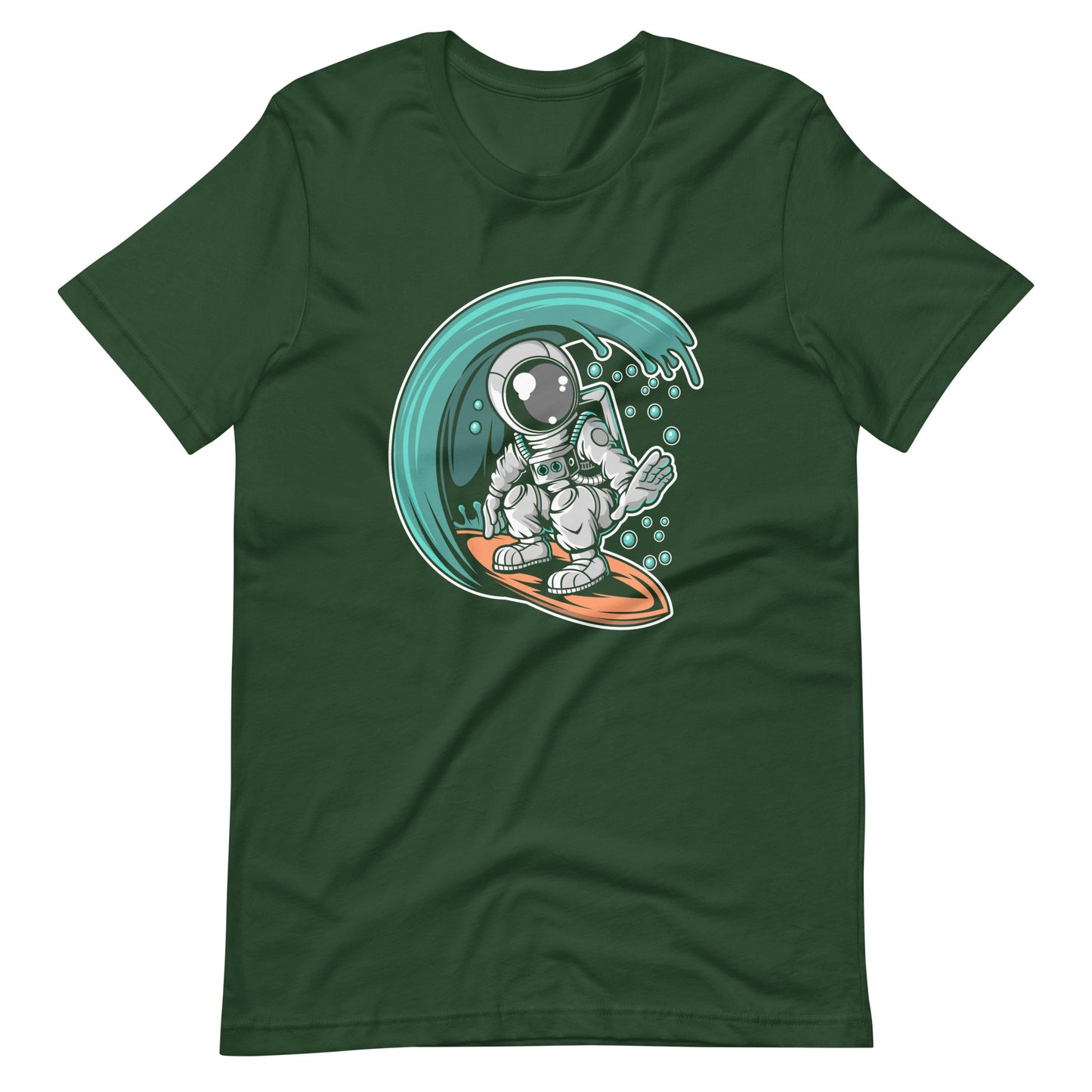 Astronaut Surfing - Men's t-shirt - Forest Front