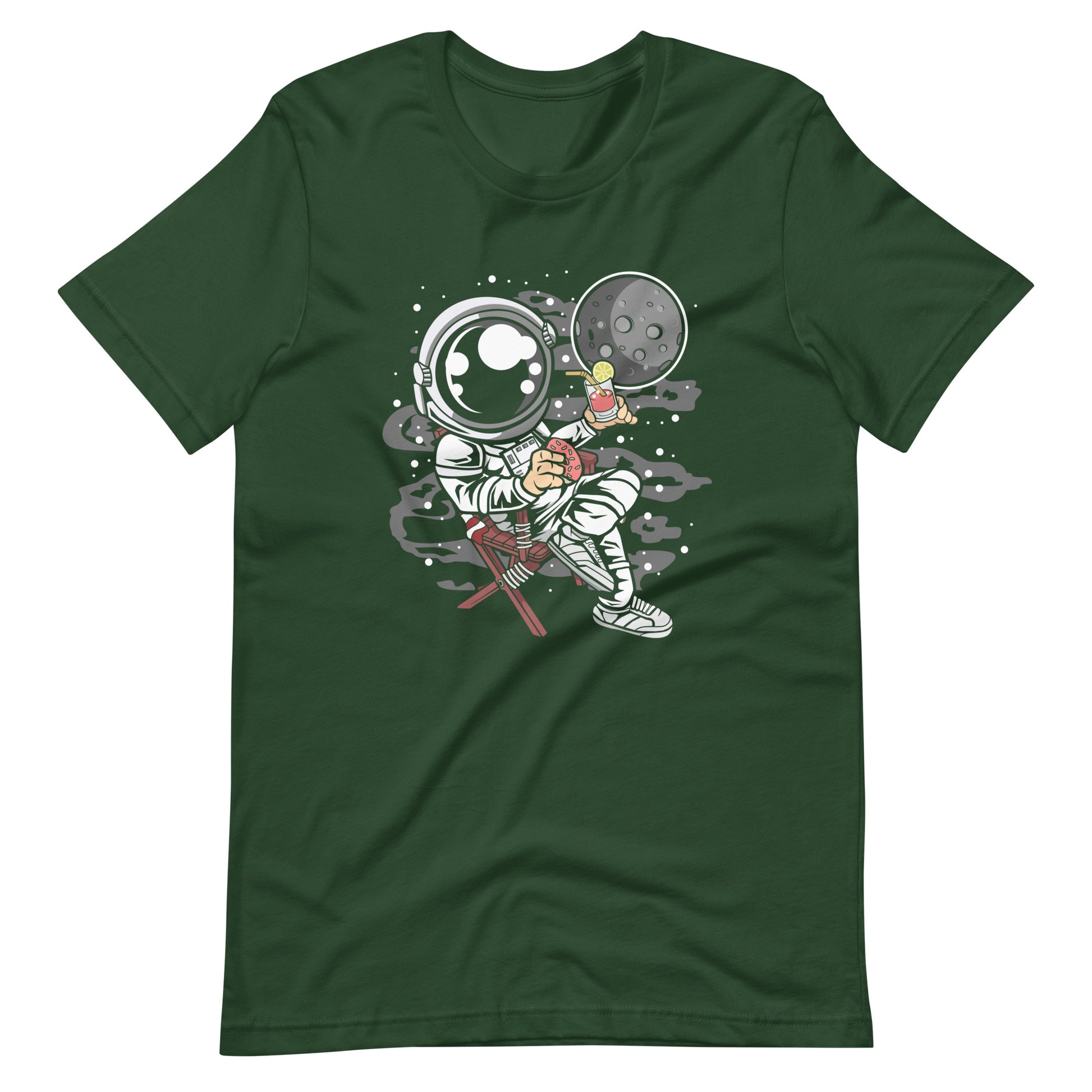 Astronaut Vacation - Men's t-shirt - Forest Front
