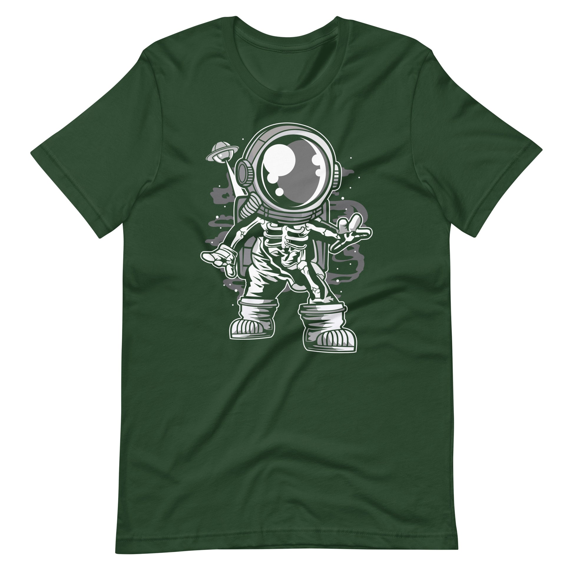 Astronaut Space Skeleton - Men's t-shirt - Forest Front