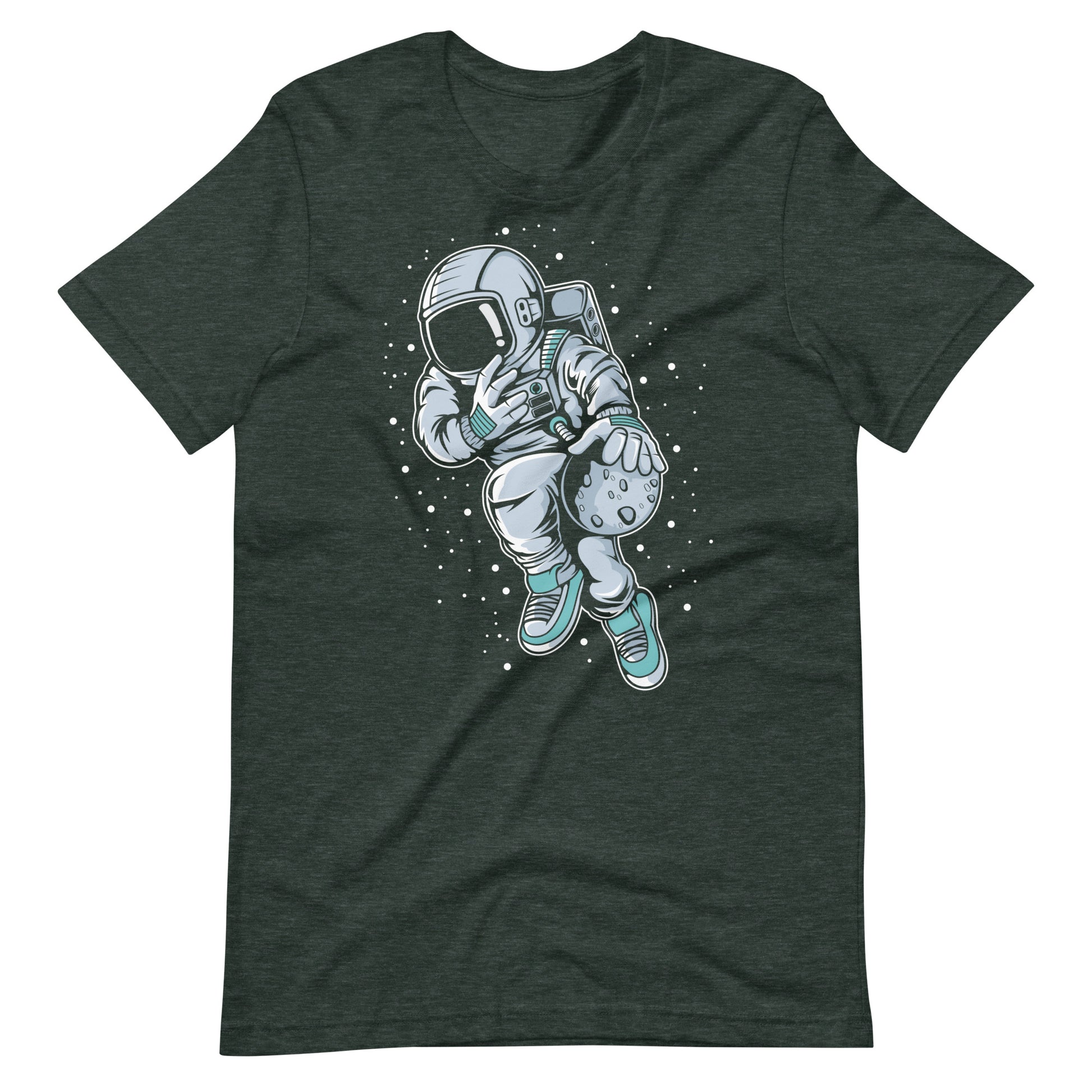 Astronaut Basketball 2 - Men's t-shirt - Heather Forest Front