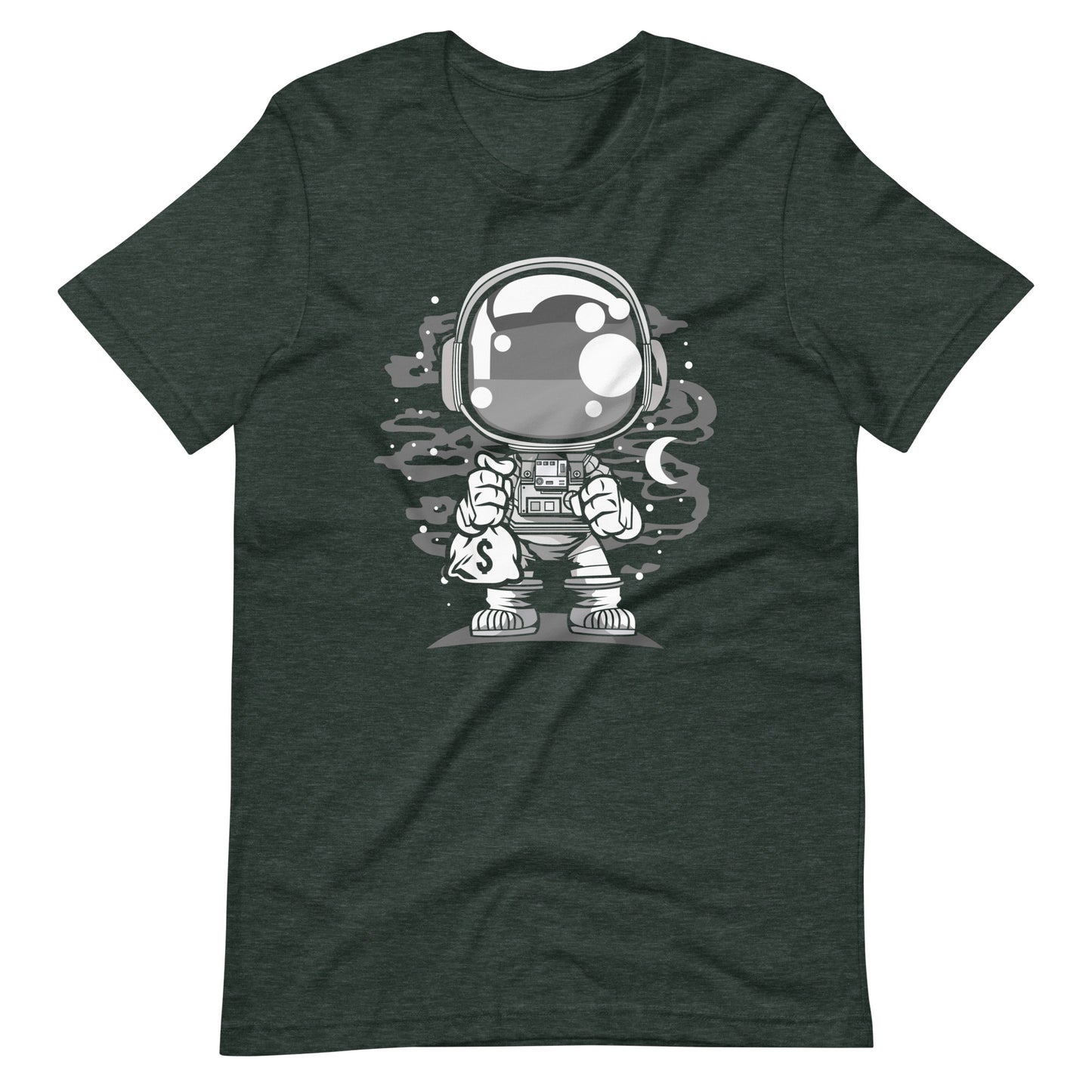 Astronaut Chibi - Men's t-shirt - Heather Forest Front