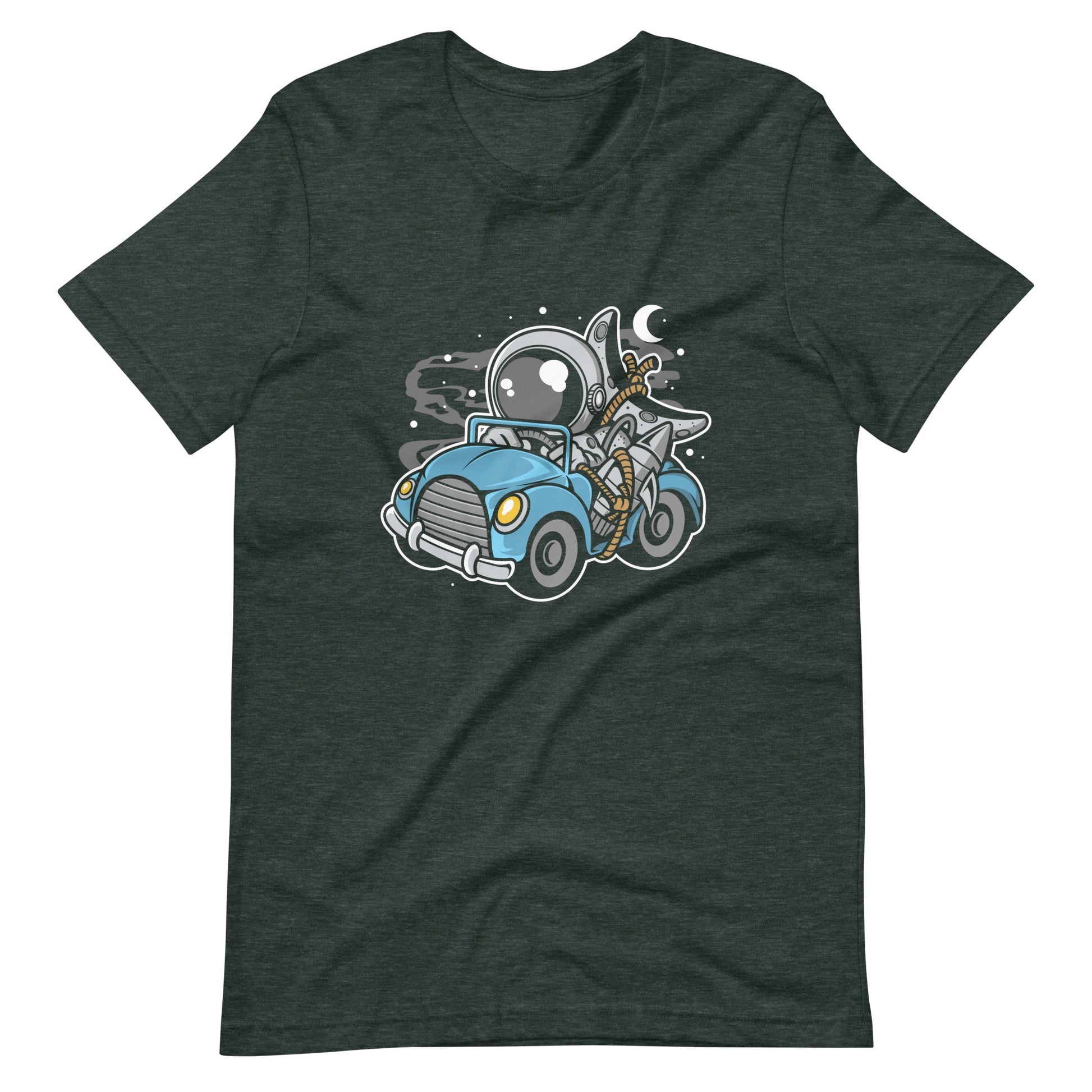 Astronaut Journey - Men's t-shirt - Heather Forest Front