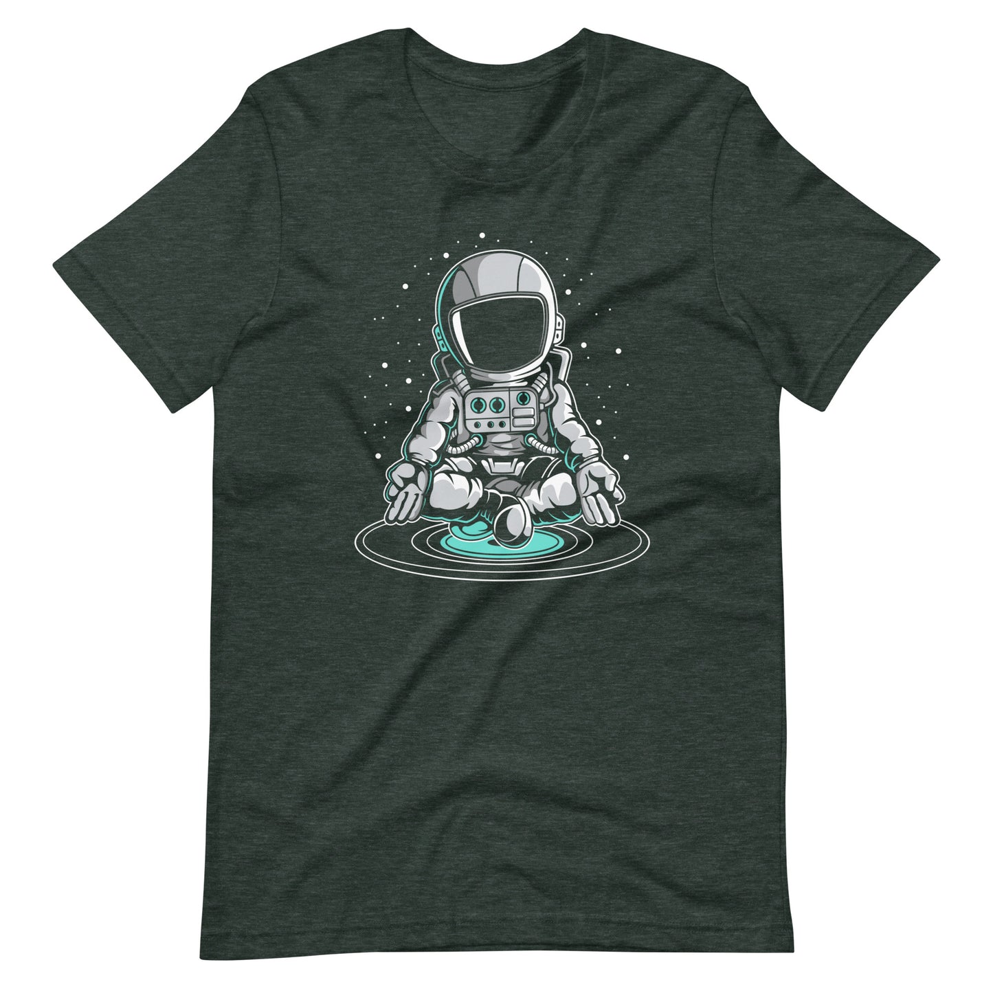 Astronaut Meditation - Men's t-shirt - Heather Forest Front