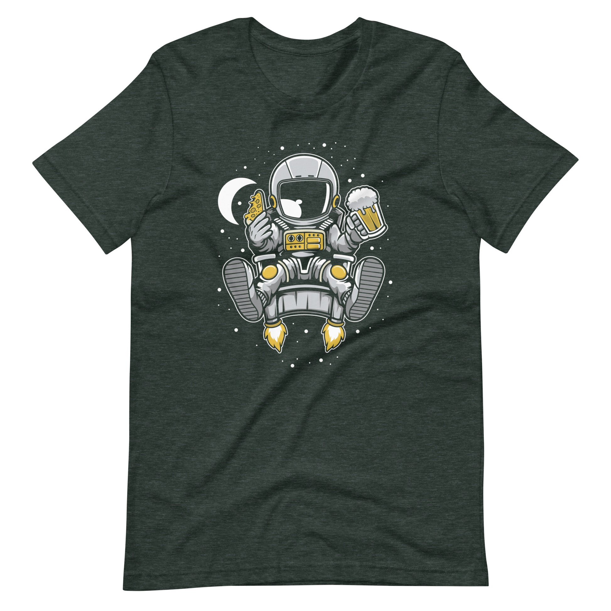 Astronaut Relax - Men's t-shirt - Heather Forest Front