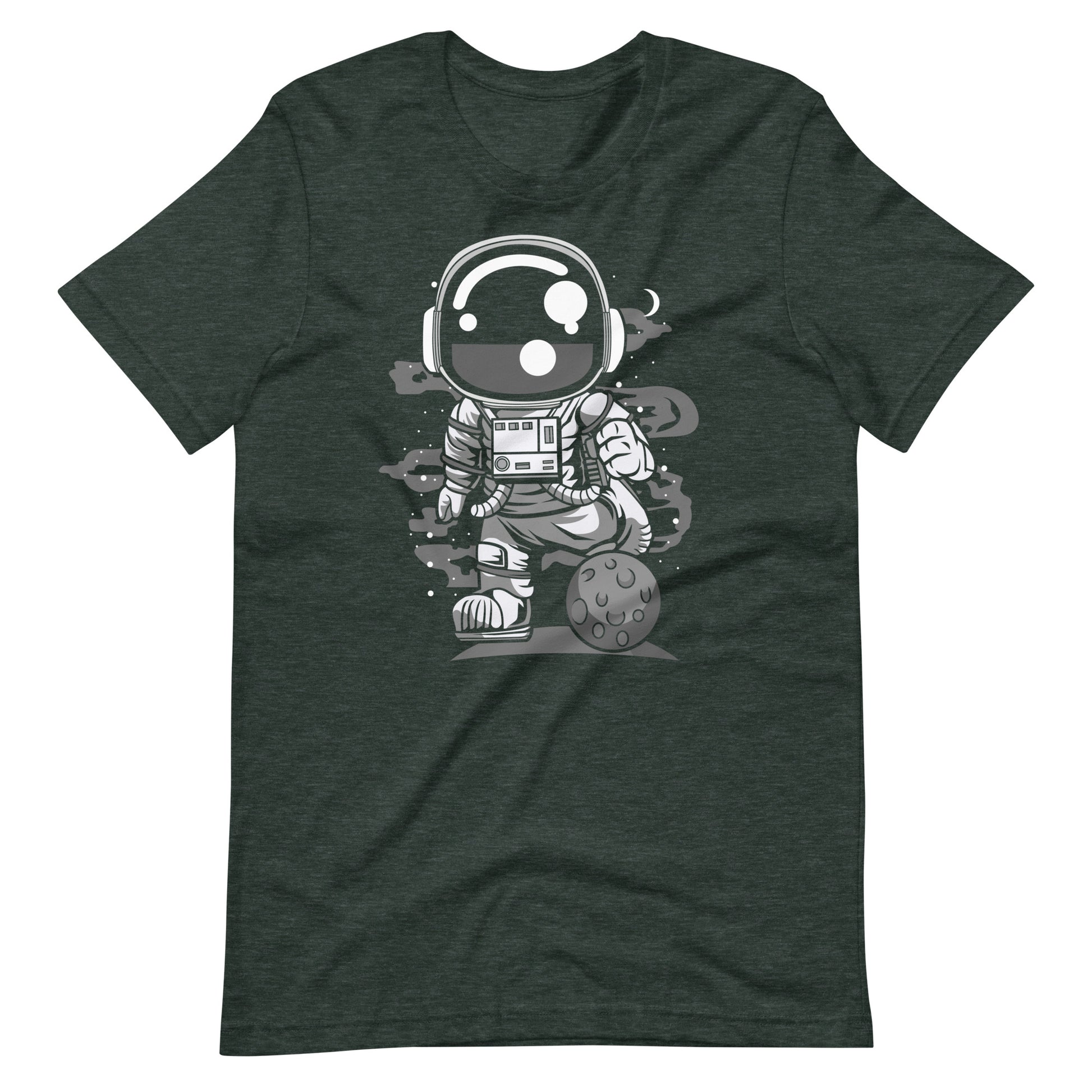 Astronaut Soccer - Men's t-shirt - Heather Forest Front