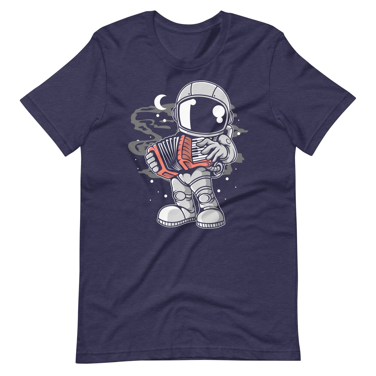 Astronaut Accordion - Men's t-shirt - Heather Midnight Navy Front