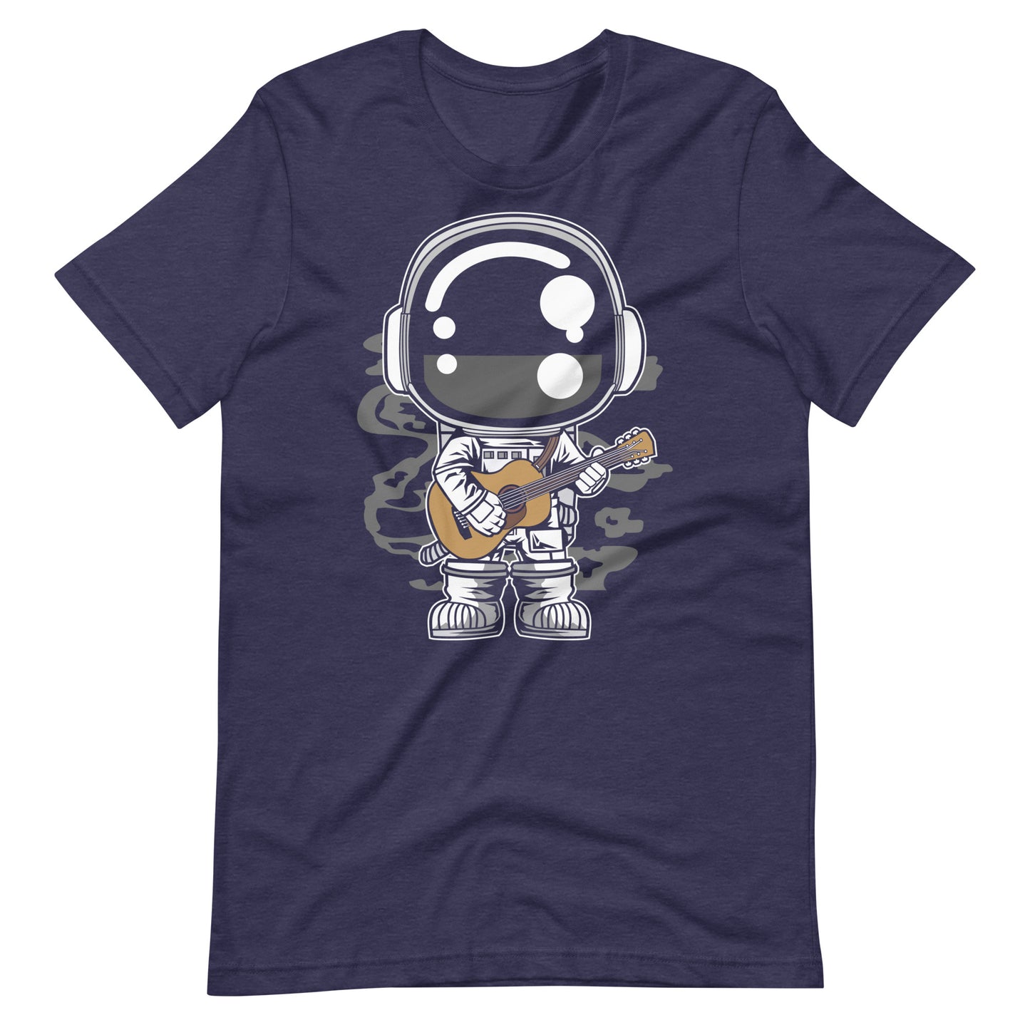 Astronaut Acoustic Guitar - Men's t-shirt - Heather Midnight Navy Front