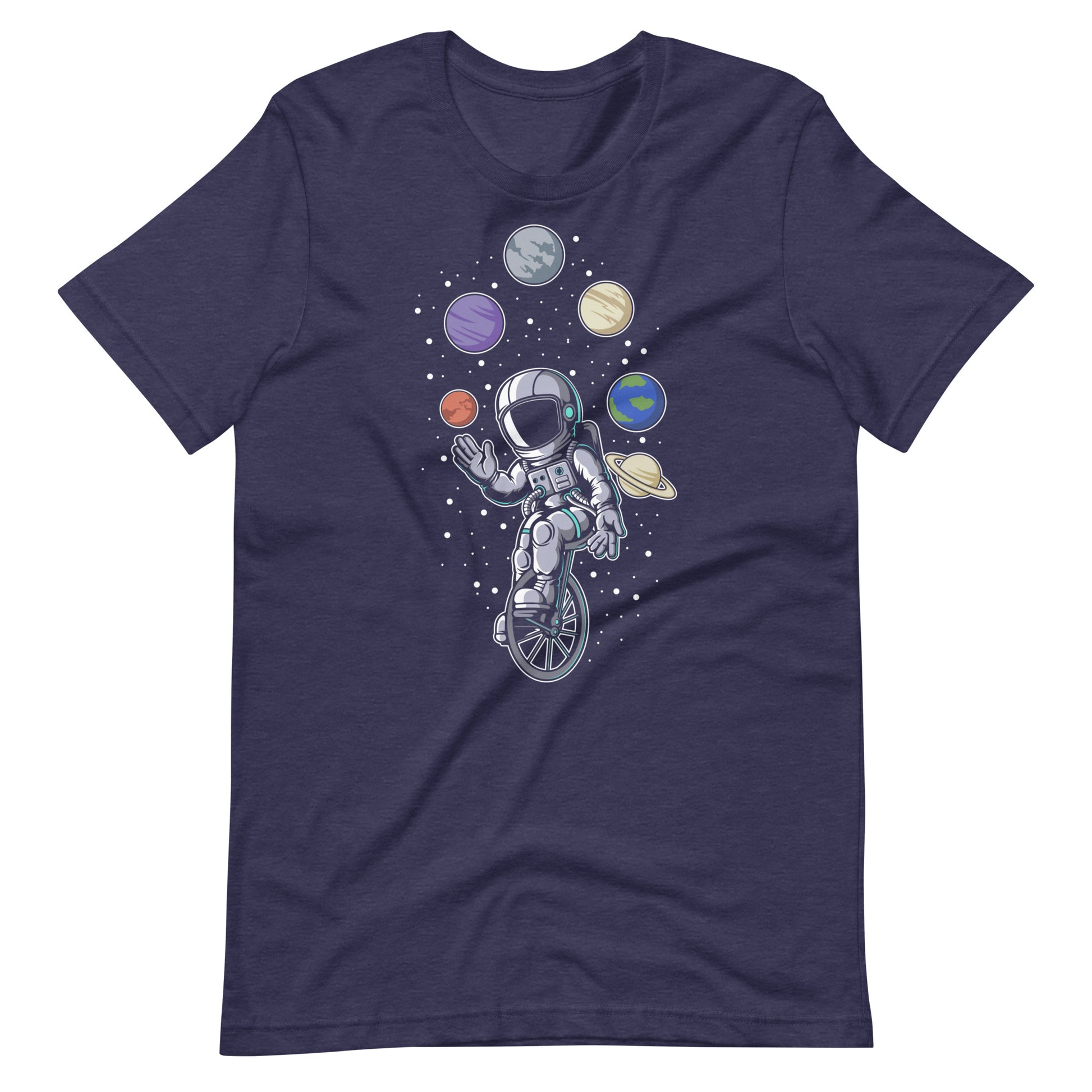 Astronaut Circus - Men's t-shirt - Heather Midnight Navy Front