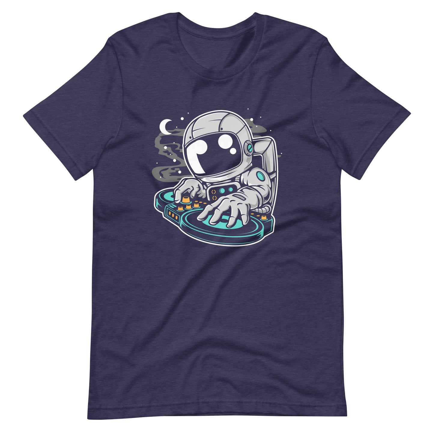 Astronaut DJ - Men's t-shirt - Heather Midnight Navy Front