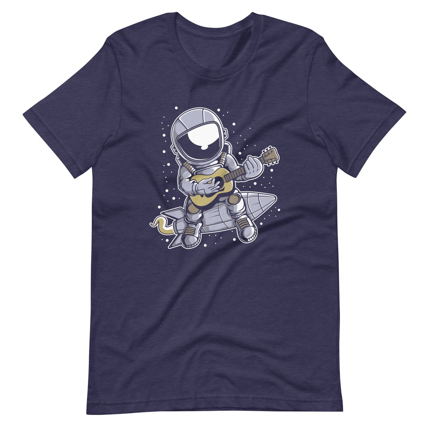 Astronaut Guitar - Men's t-shirt - Heather Midnight Navy Front