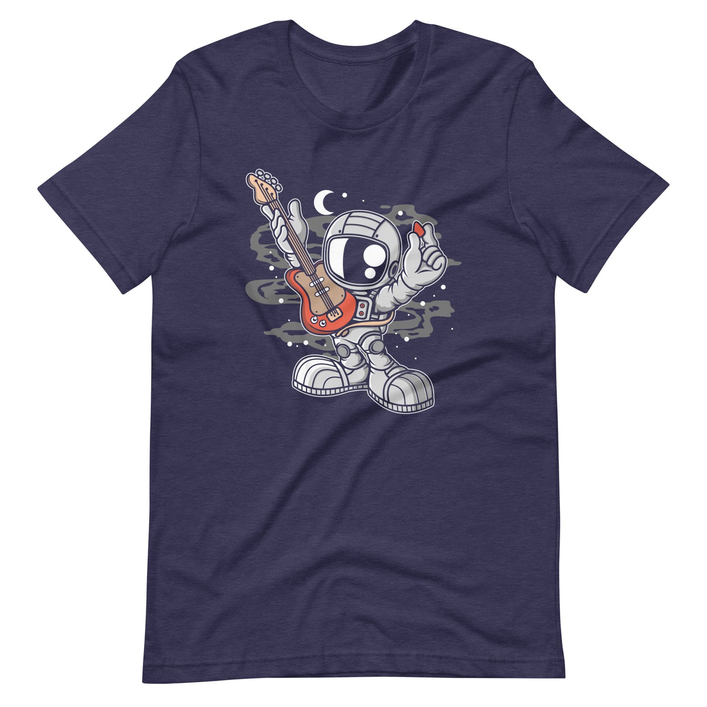 Astronaut Guitar 2 - Men's t-shirt - Heather Midnight Navy Front