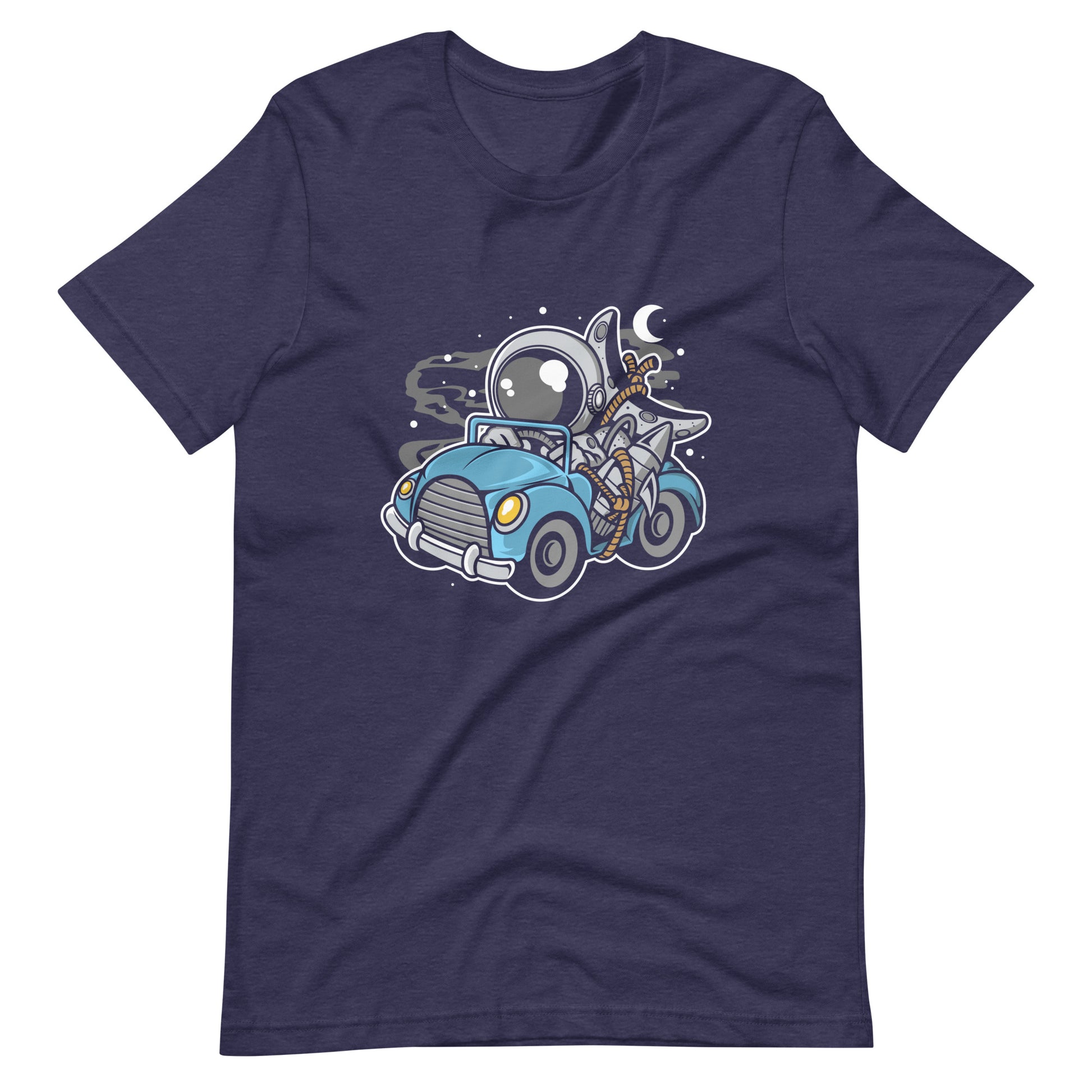 Astronaut Journey - Men's t-shirt - Heather Midnight Navy Front