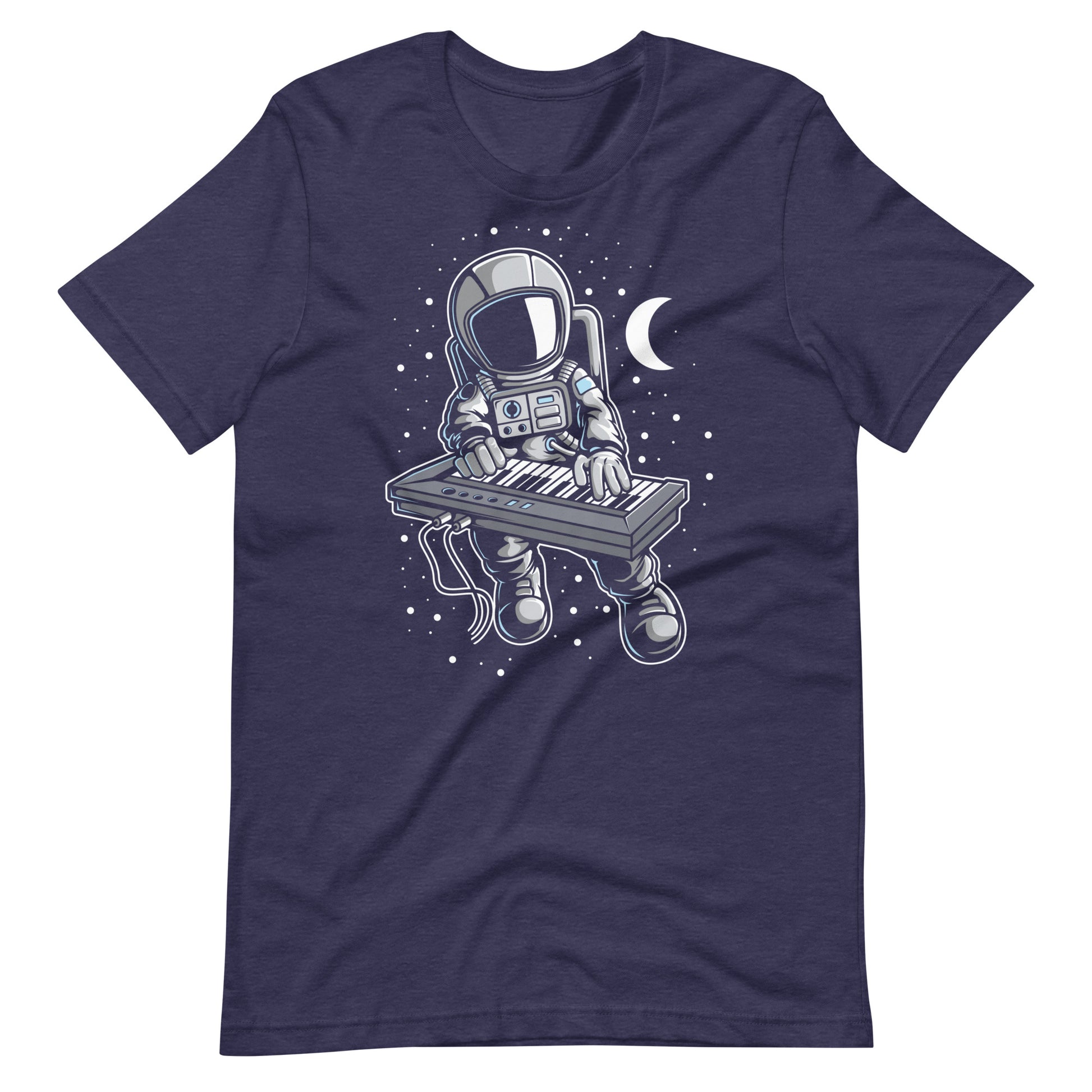 Astronaut Keyboard - Men's t-shirt - Heather Midnight Navy Front