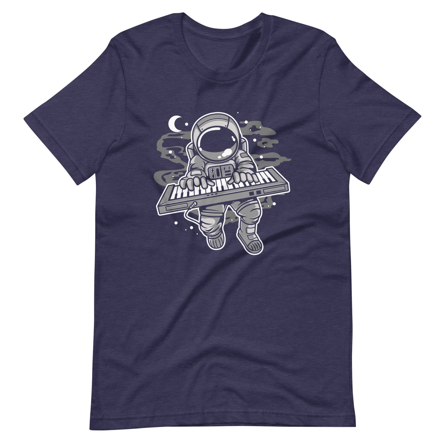 Astronaut Keyboard 2 - Men's t-shirt - Heather Midnight Navy Front