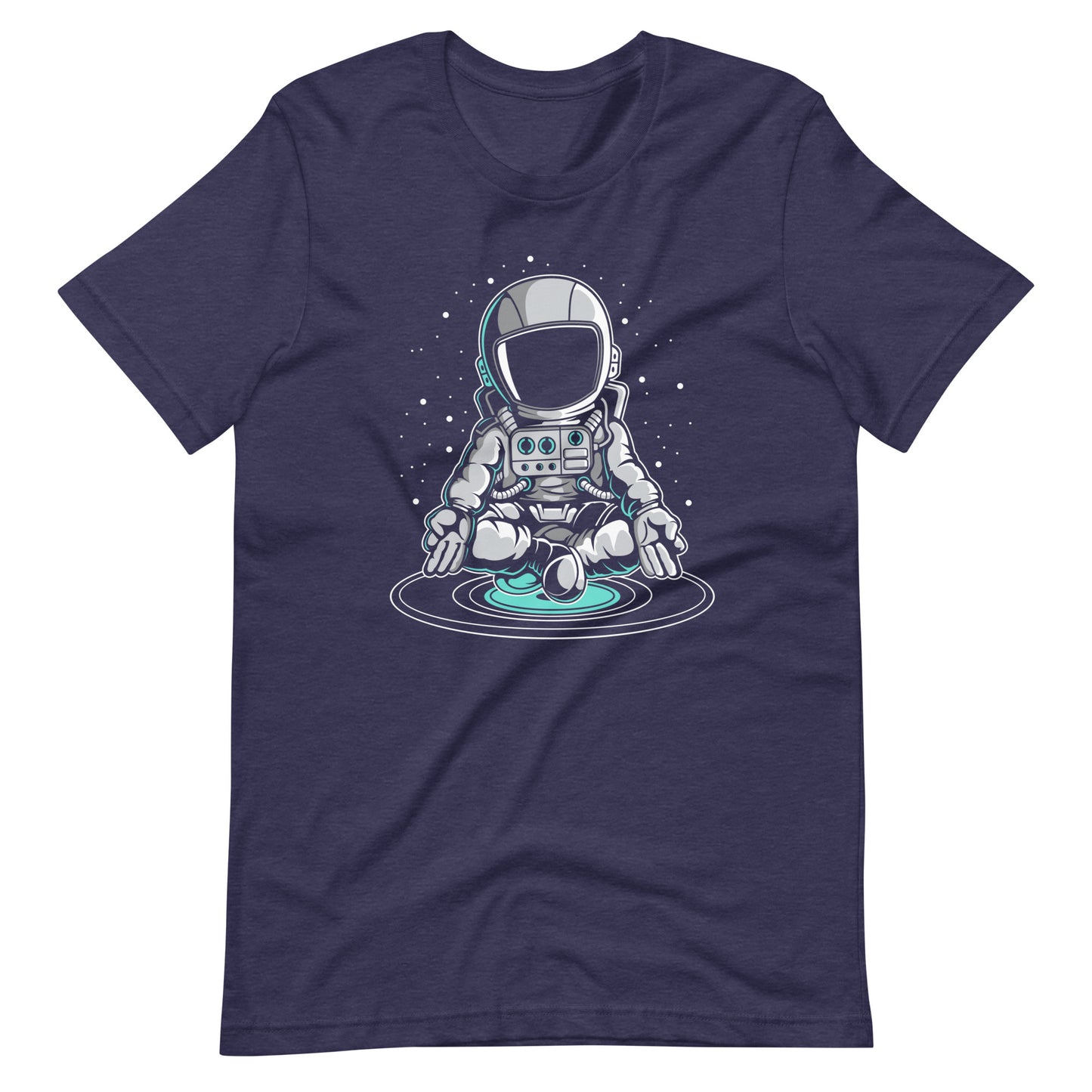 Astronaut Meditation - Men's t-shirt - Heather Midnight Navy Front