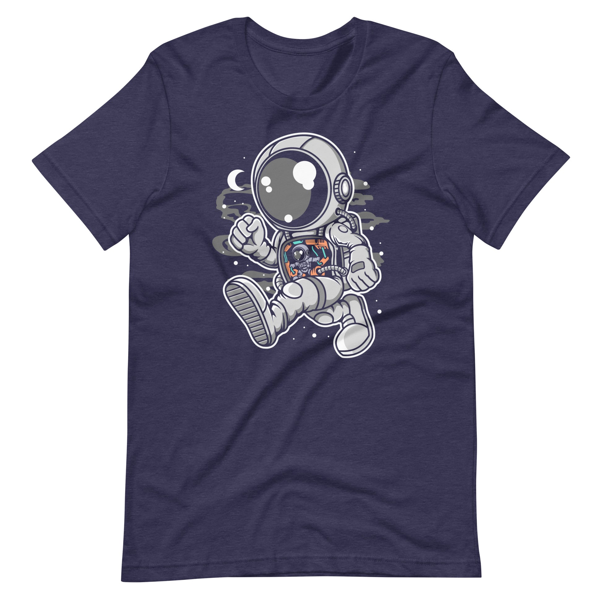 Astronaut Robotic Machine - Men's t-shirt - Heather Midnight Navy Front