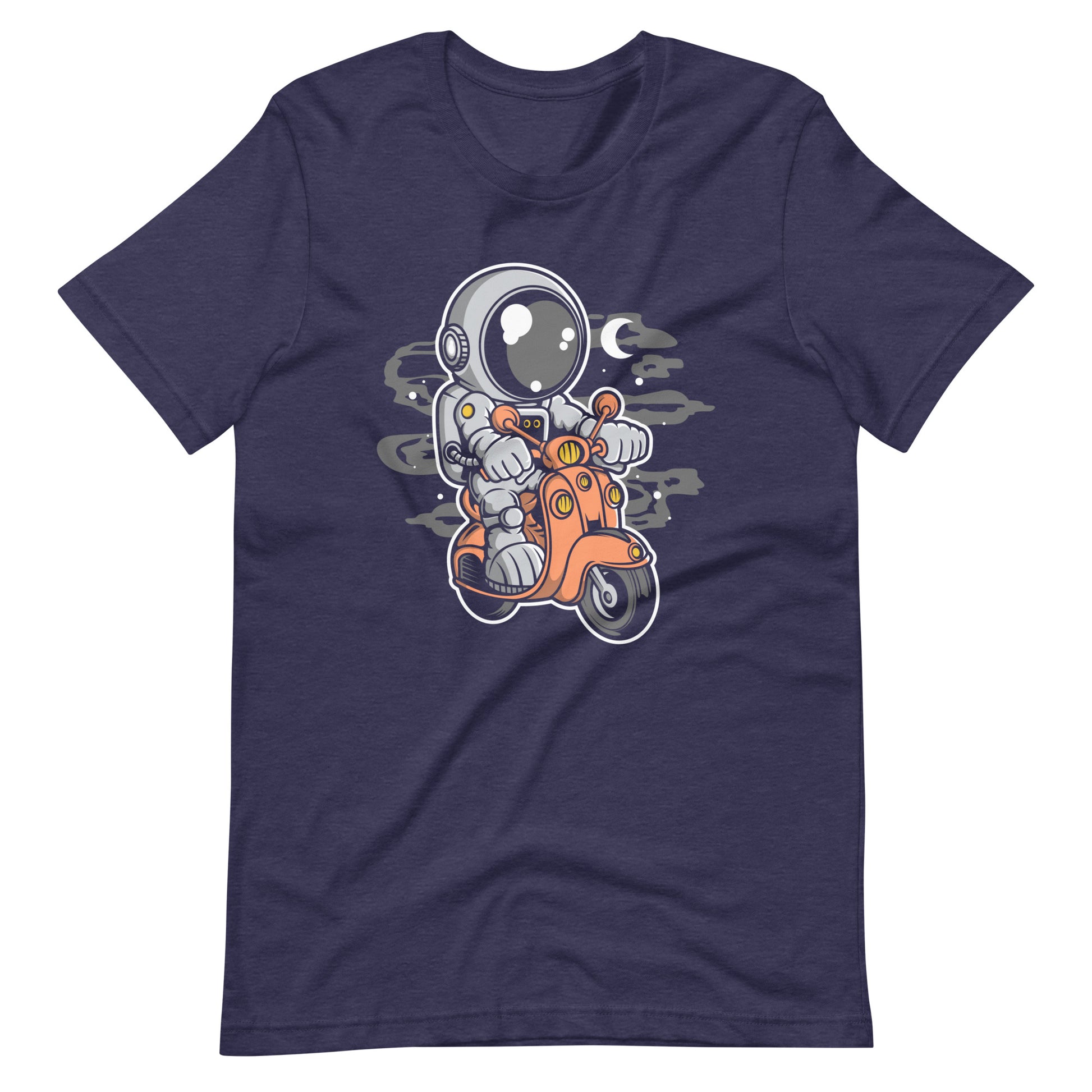 Astronaut Scooter 2 - Men's t-shirt - Heather Midnight Navy Front