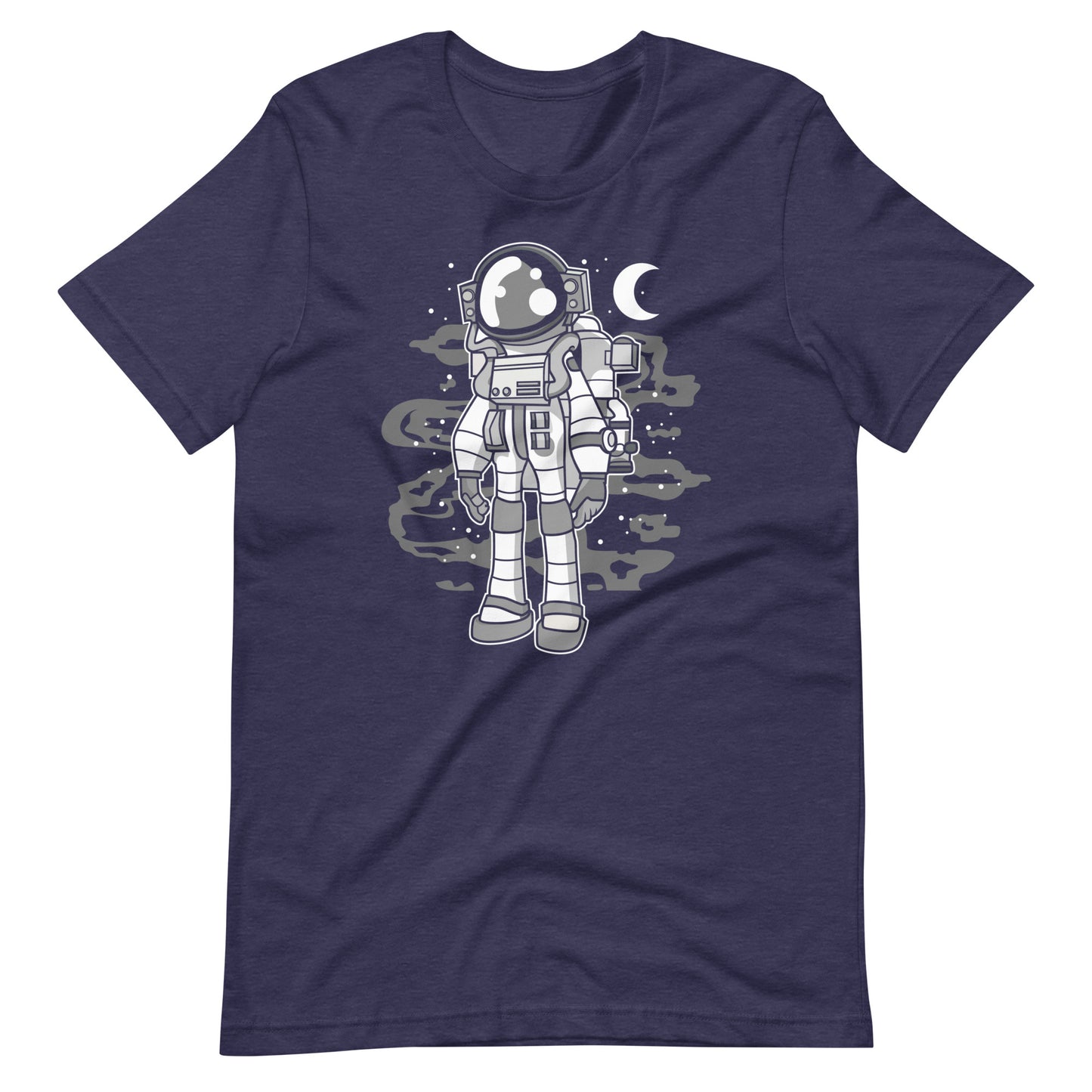 Astronaut Stand - Men's t-shirt - Heather Midnight Navy Front