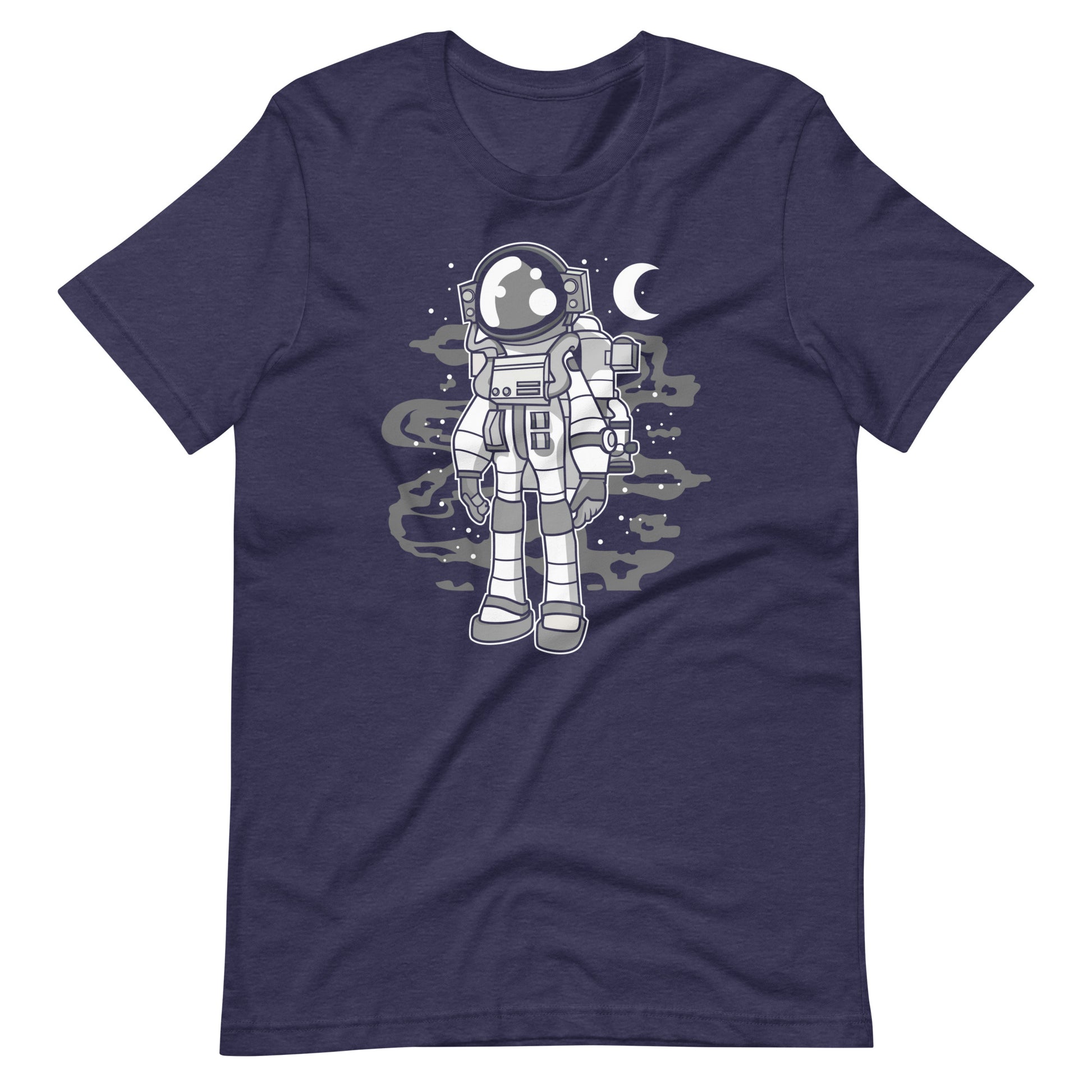 Astronaut Stand - Men's t-shirt - Heather Midnight Navy Front