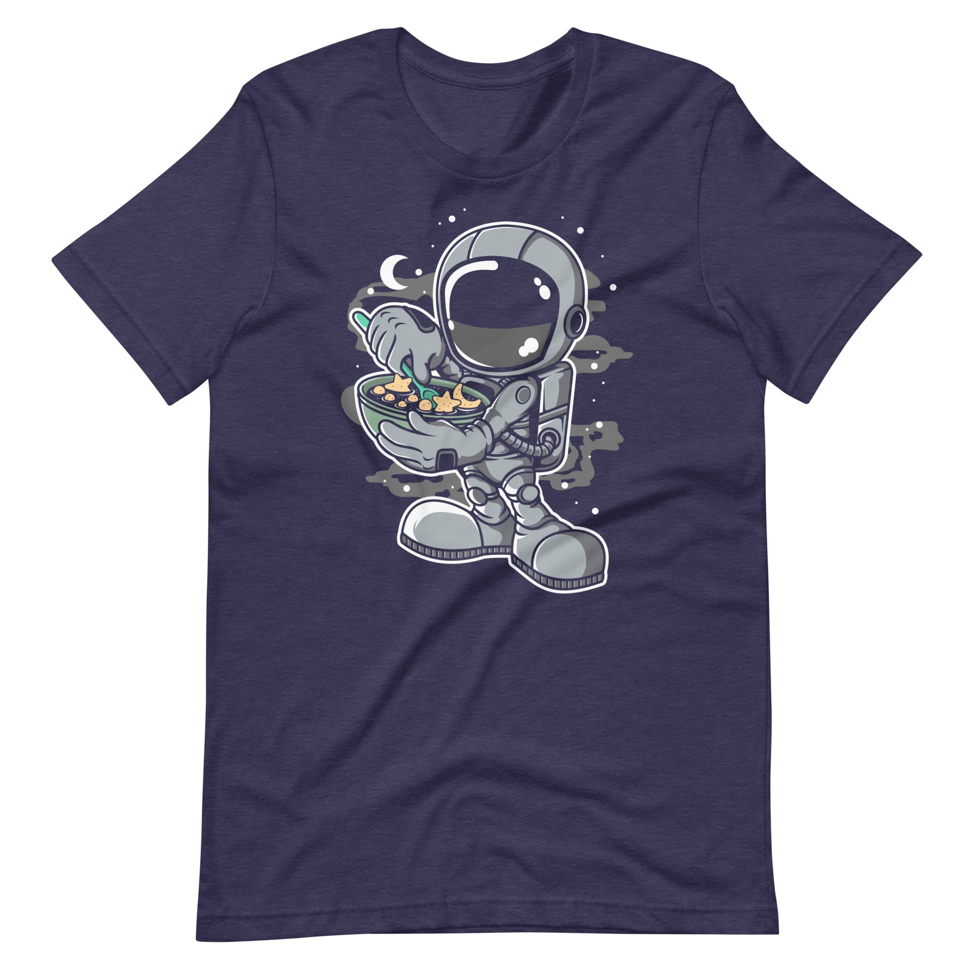 Astronaut Star Flakes - Men's t-shirt - Heather Midnight Navy Front