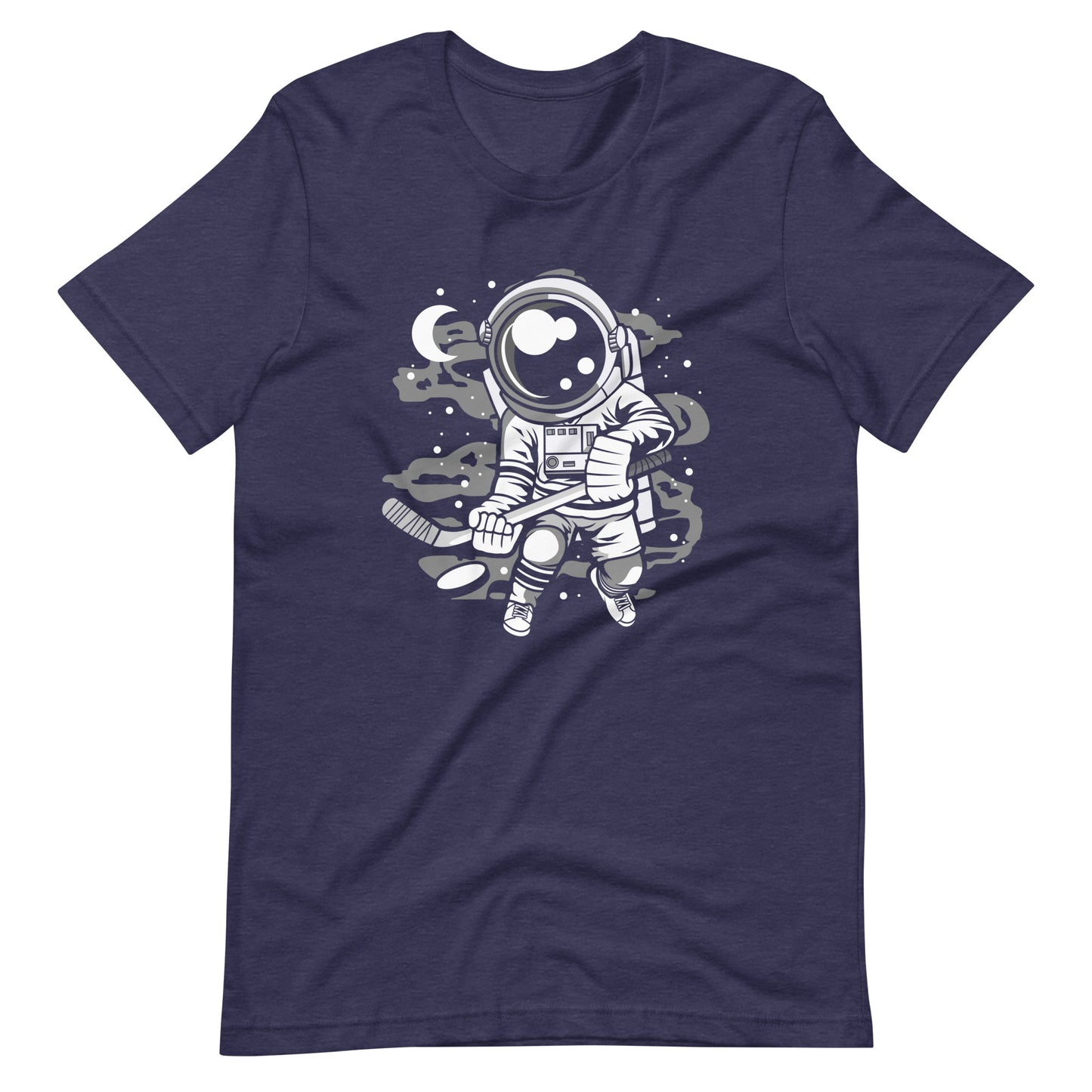 Astronaut Hockey Player - Men's t-shirt - Heather Midnight Navy Front