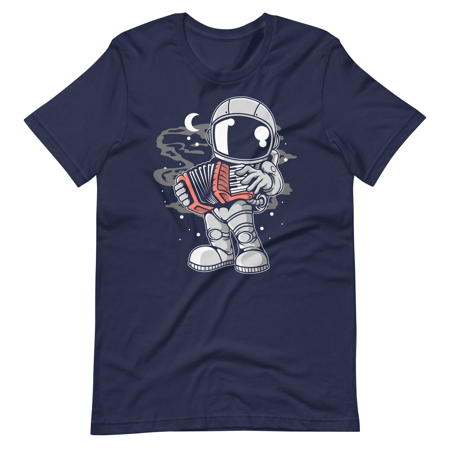 Astronaut Accordion - Men's t-shirt - Navy Front