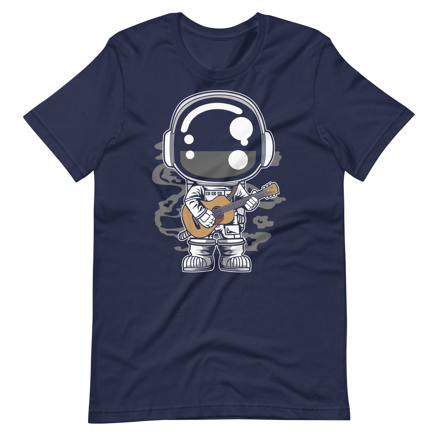 Astronaut Acoustic Guitar - Men's t-shirt - Navy Front