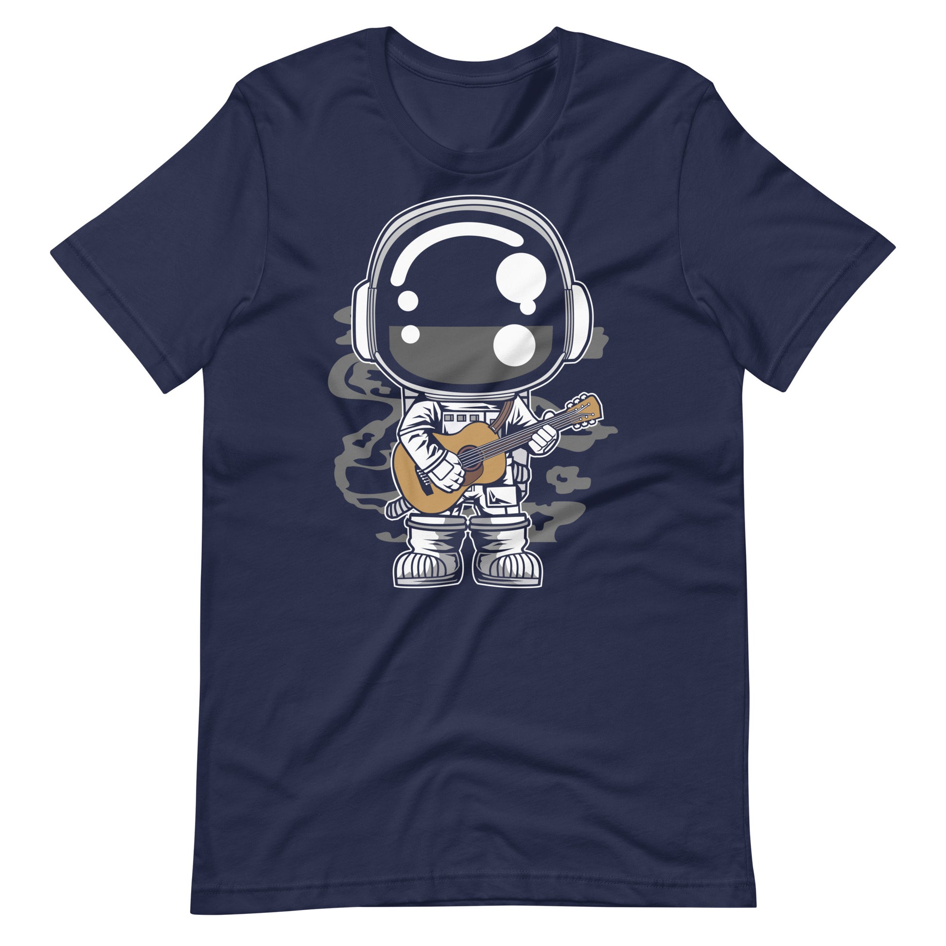 Astronaut Acoustic Guitar - Men's t-shirt - Navy Front