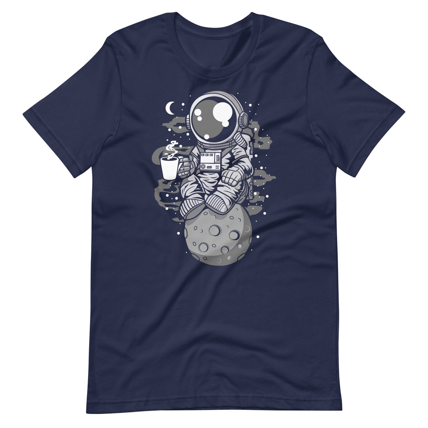 Astronaut Coffee - Men's t-shirt - Navy Front