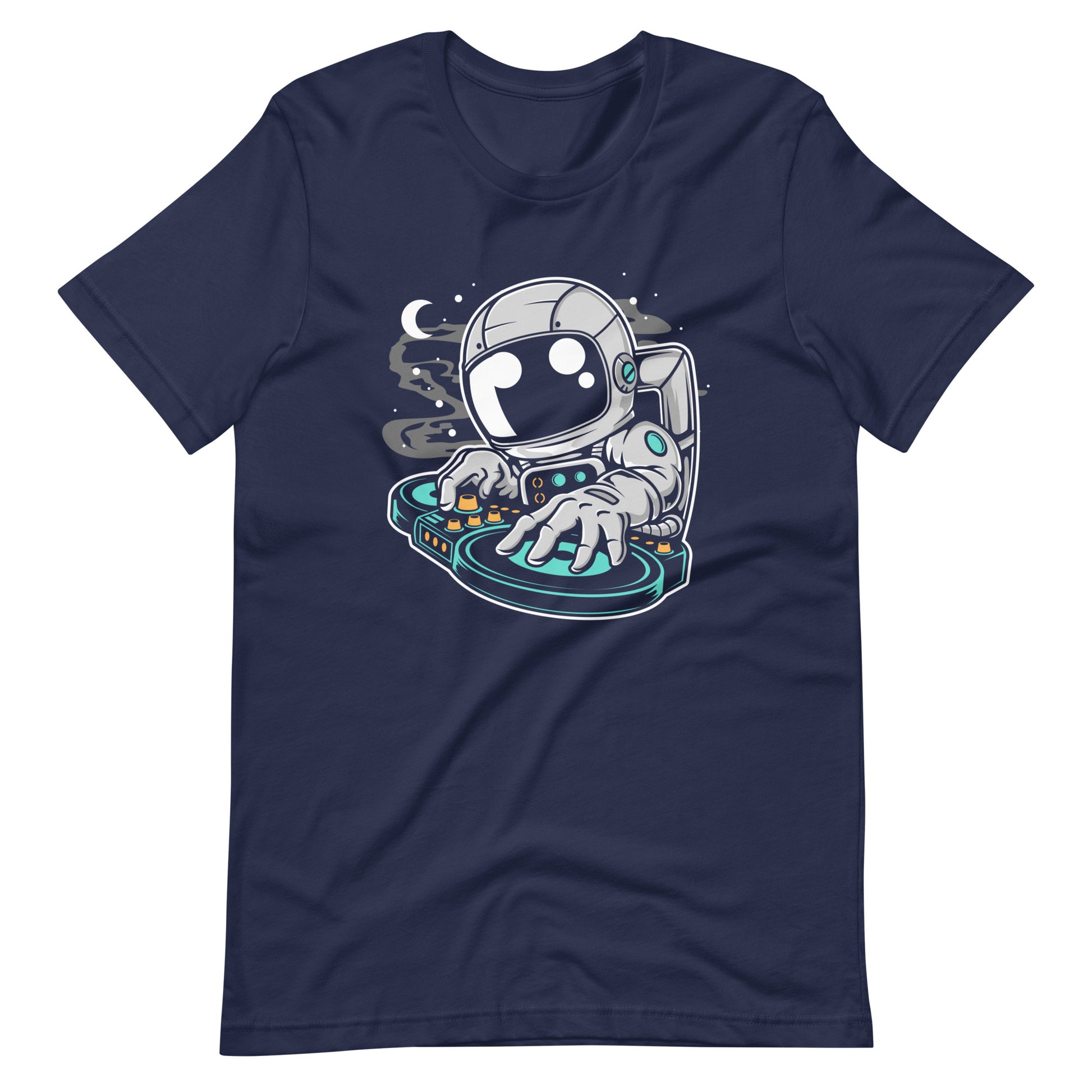 Astronaut DJ - Men's t-shirt - Navy Front