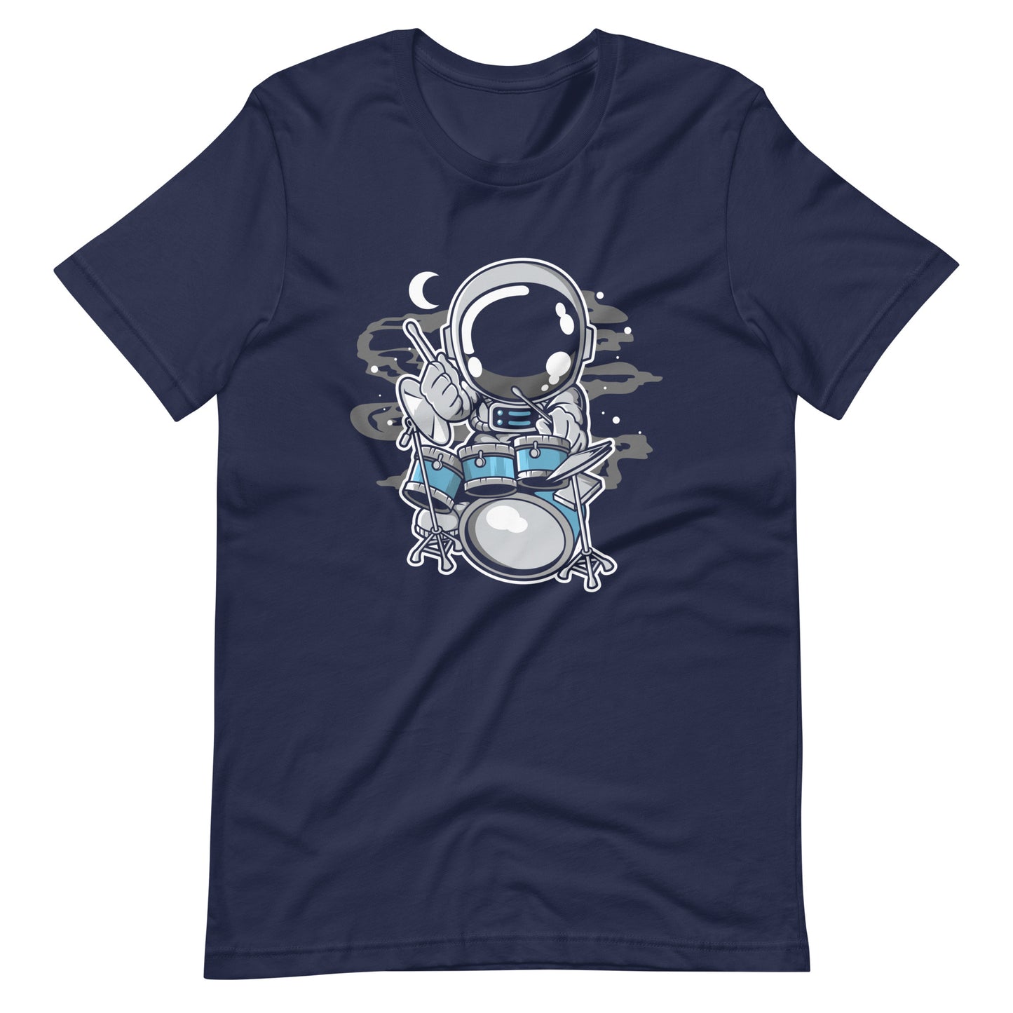 Astronaut Drummer - Men's t-shirt - Navy Front