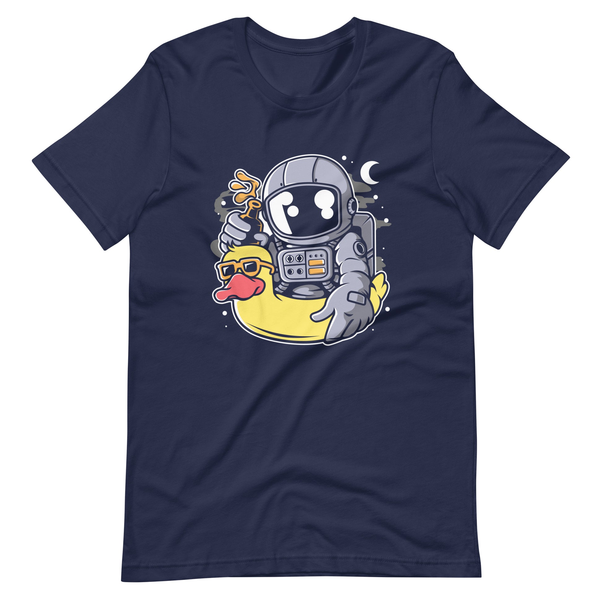 Astronaut Duck Balloon - Men's t-shirt - Navy Front