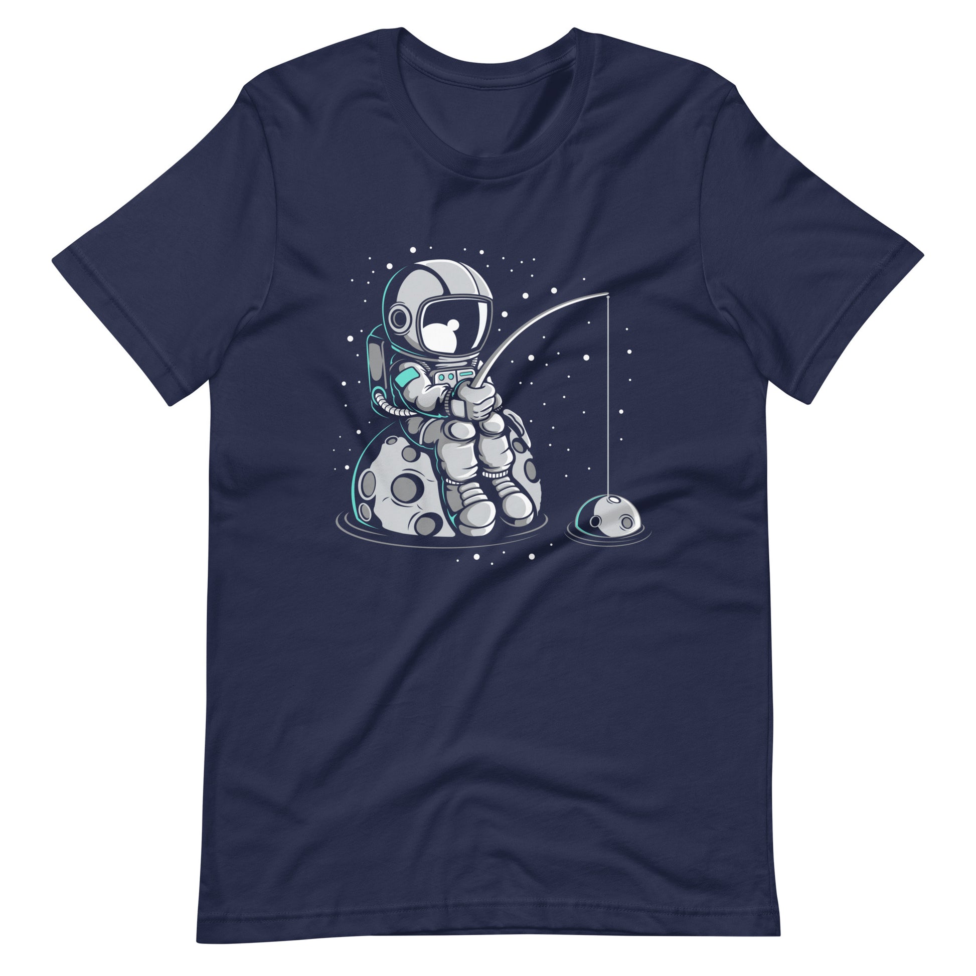 Astronaut Fishing 2 - Men's t-shirt - Navy Front