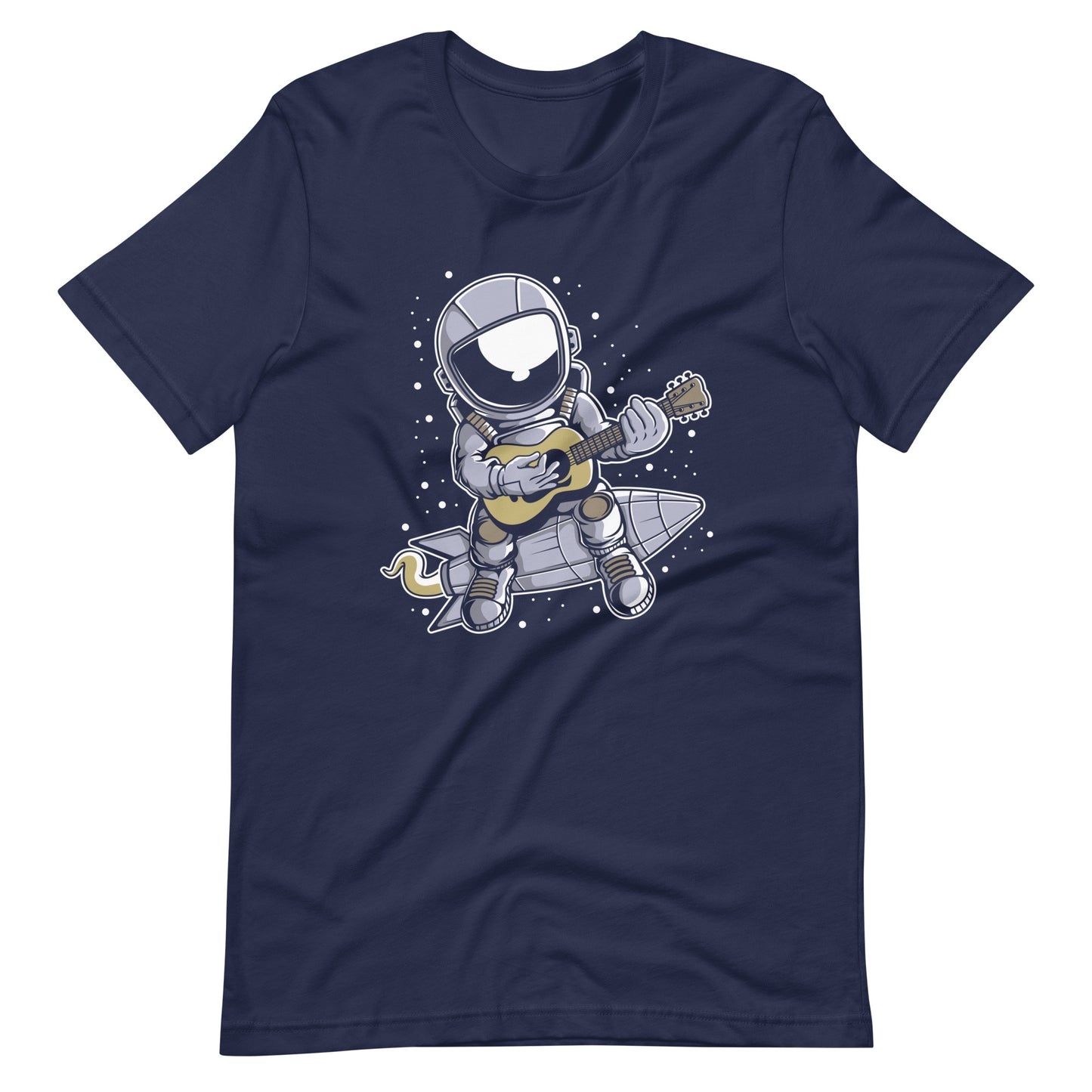 Astronaut Guitar - Men's t-shirt - Navy Front