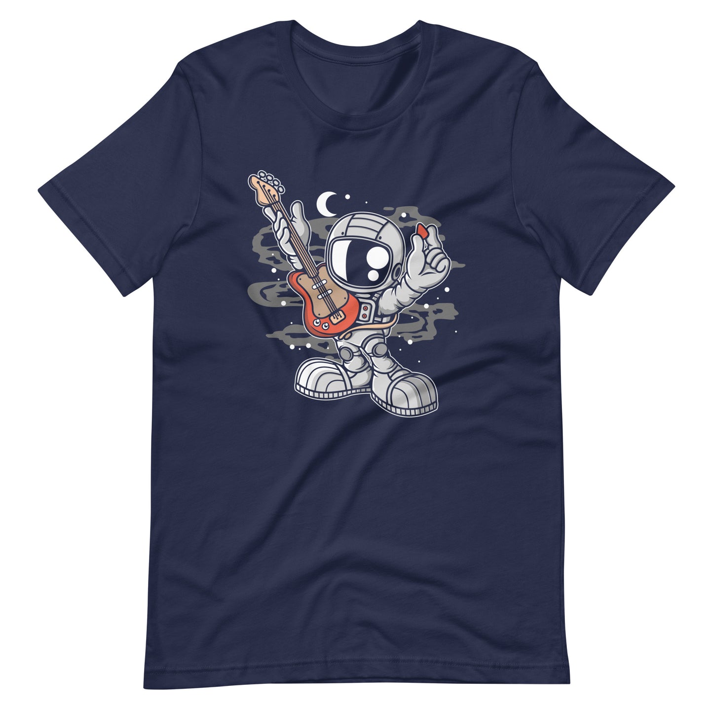 Astronaut Guitar 2 - Men's t-shirt - Navy Front