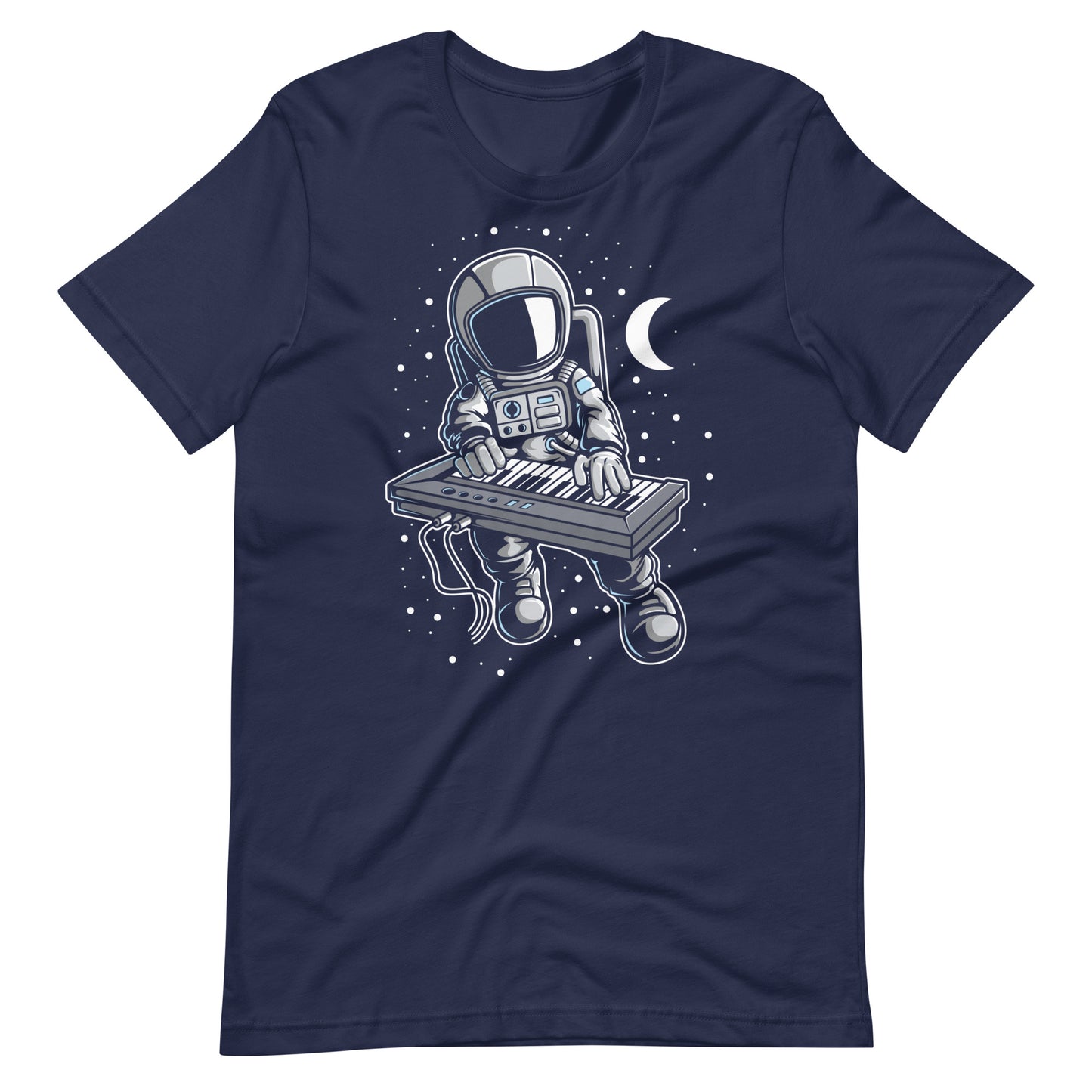 Astronaut Keyboard - Men's t-shirt - Navy Front