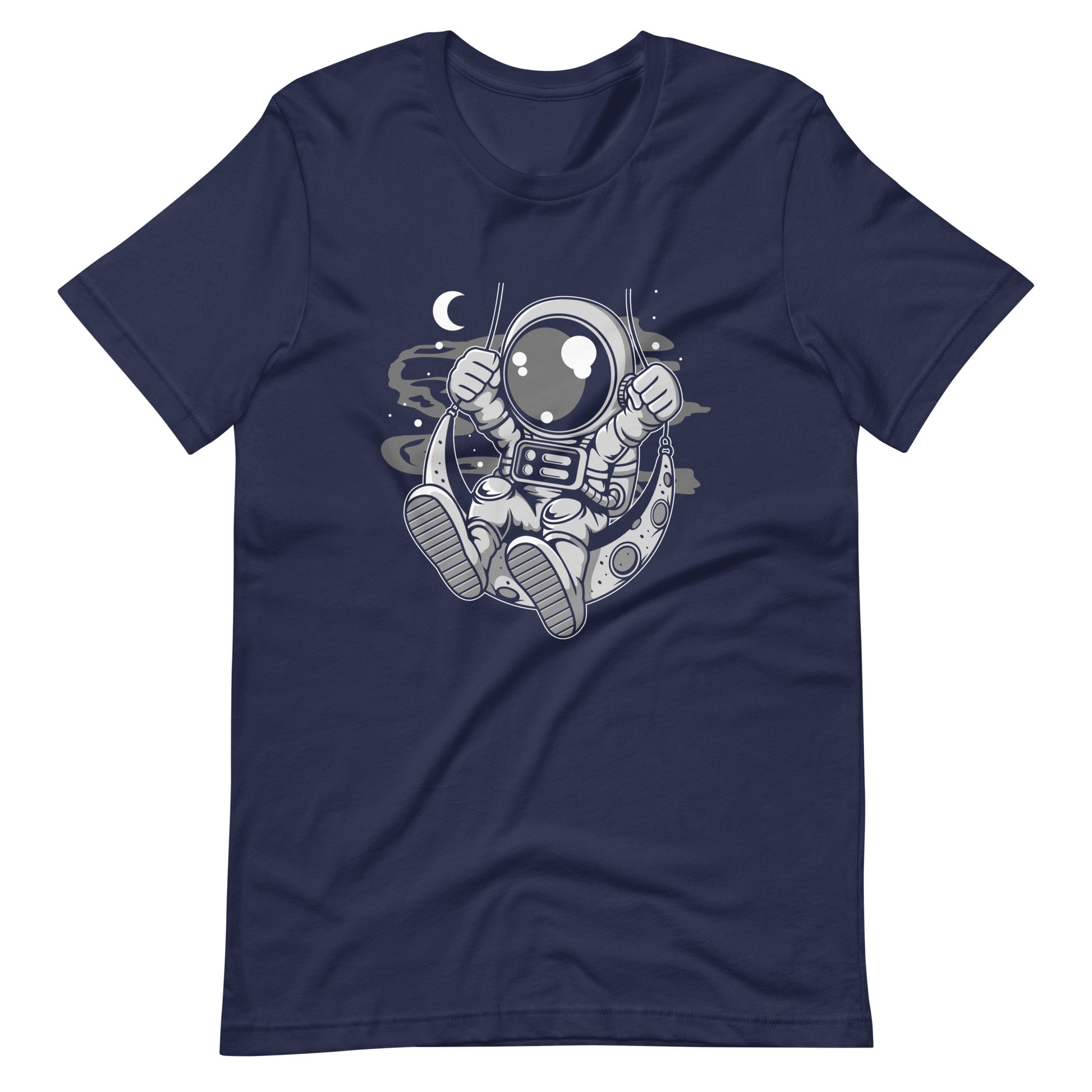 Astronaut Moon Swinger - Men's t-shirt - Navy Front