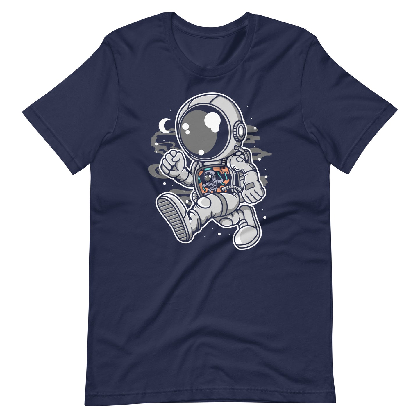 Astronaut Robotic Machine - Men's t-shirt - Navy Front