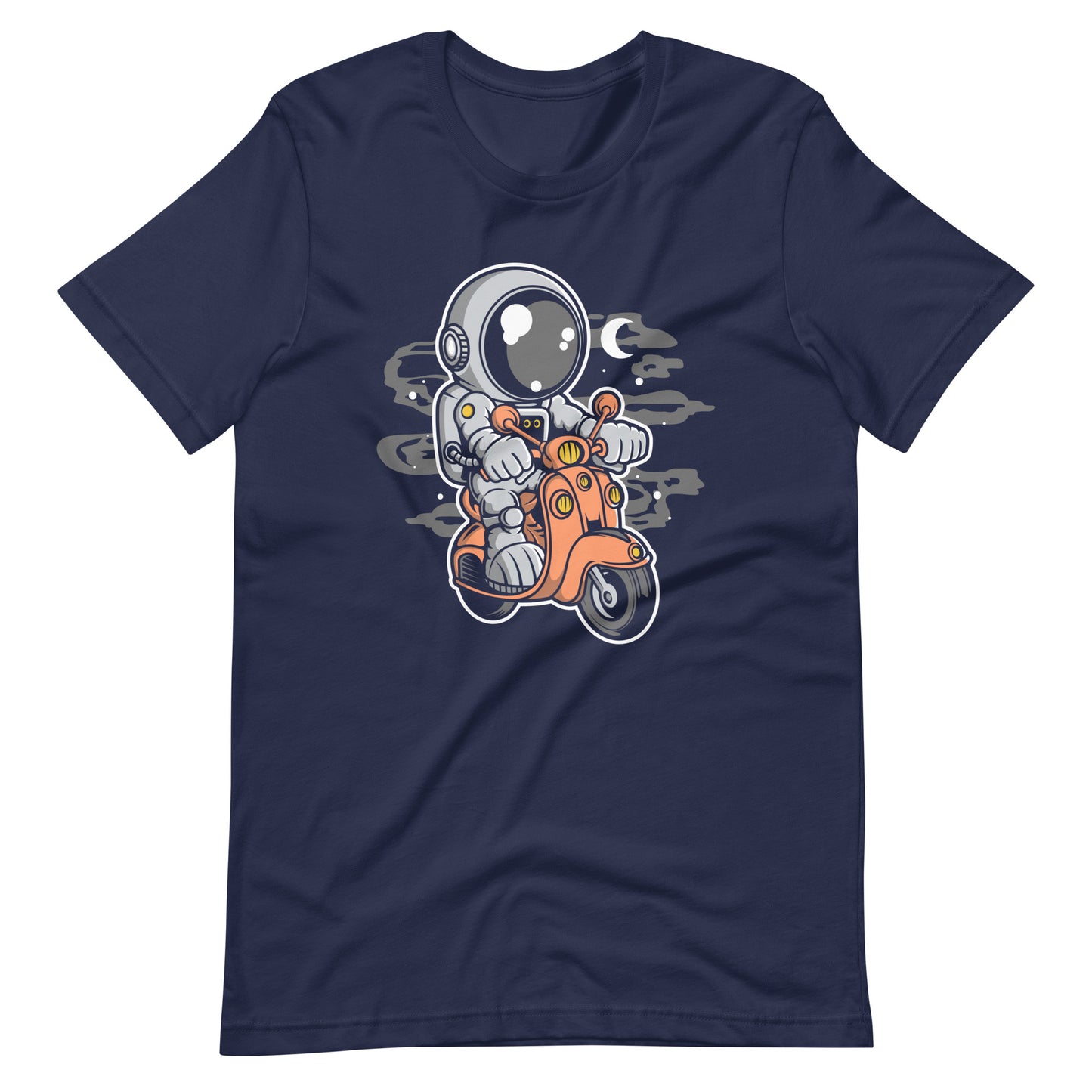 Astronaut Scooter 2 - Men's t-shirt - Navy Front