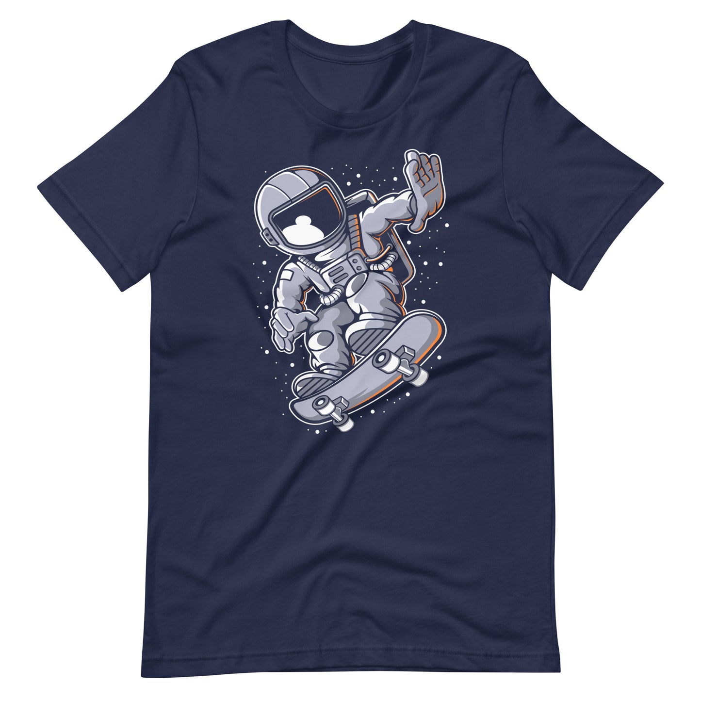 Astronaut Skateboard - Men's t-shirt - Navy Front