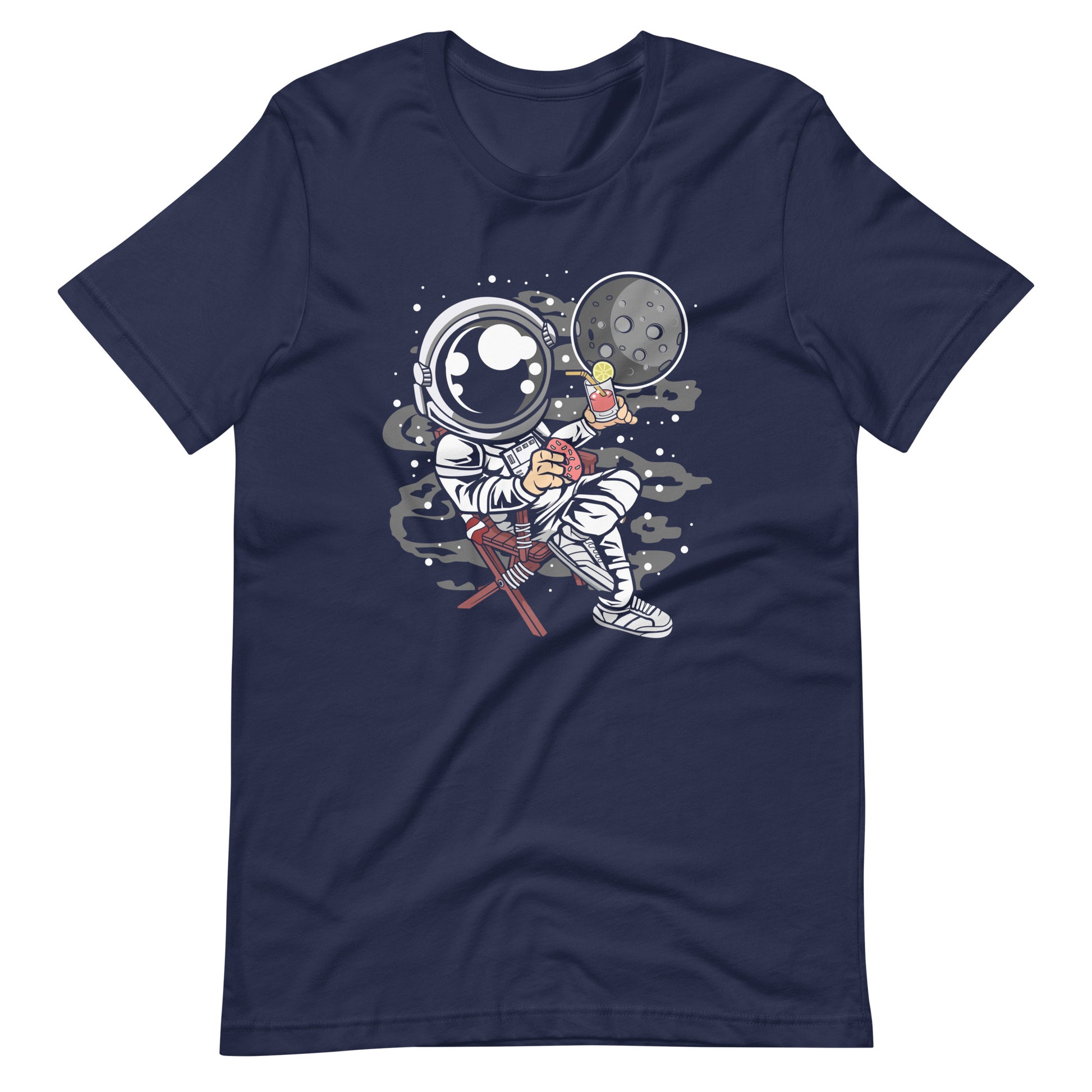 Astronaut Vacation - Men's t-shirt - Navy Front