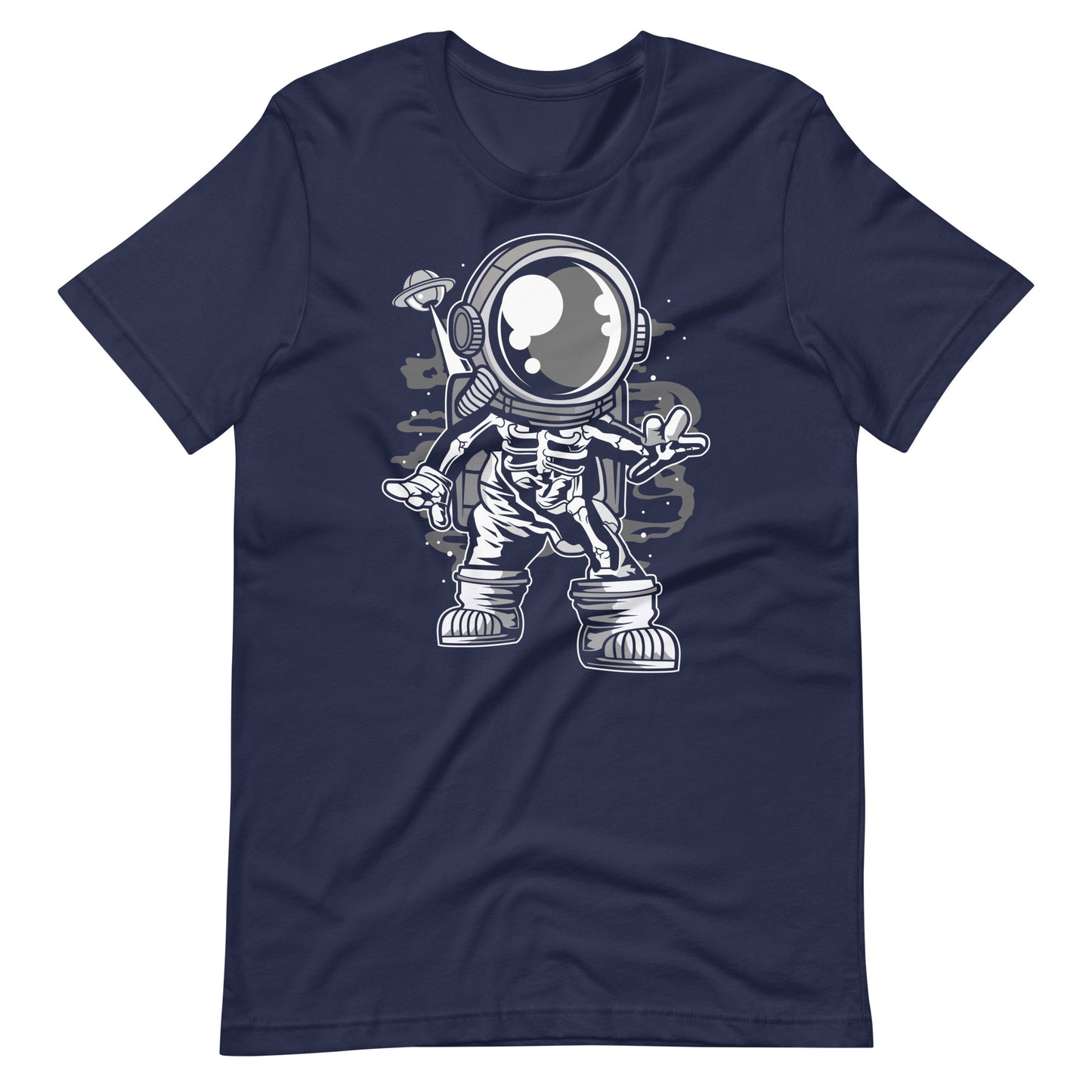 Astronaut Space Skeleton - Men's t-shirt - Navy Front