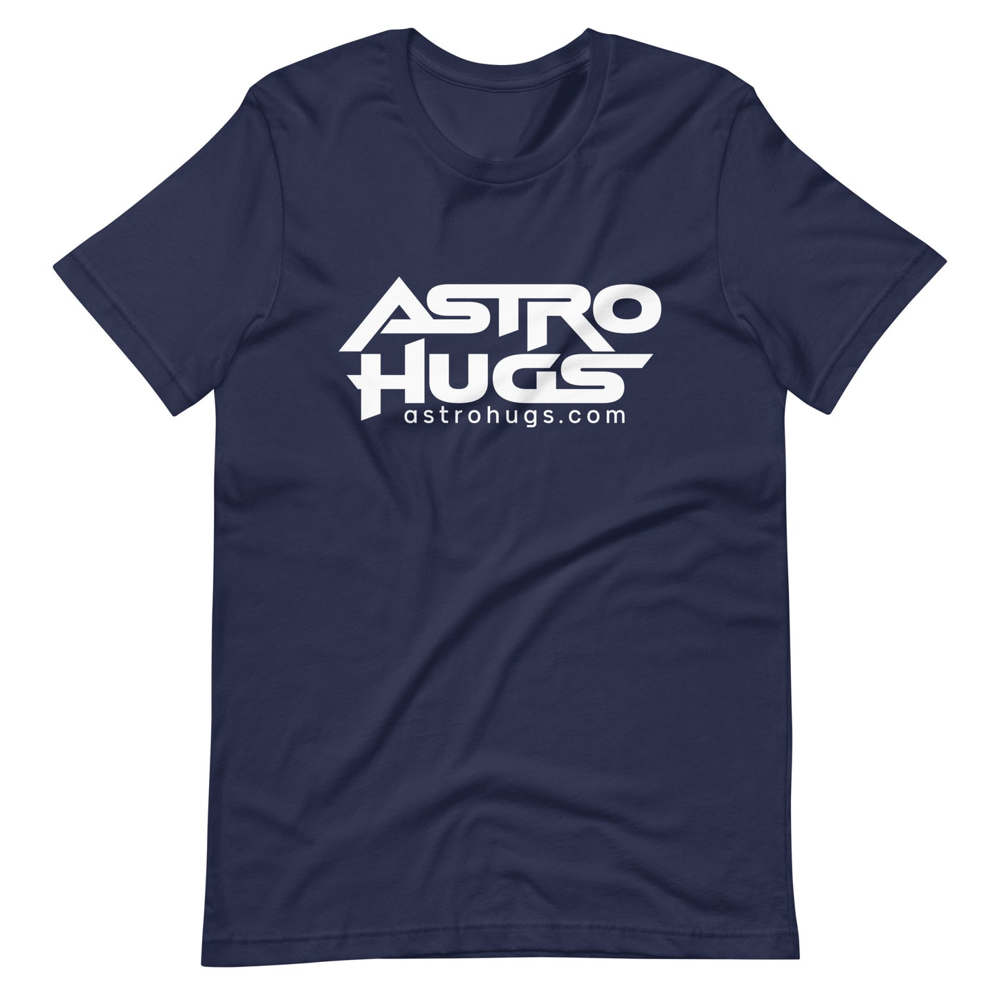 Astro Hugs White Logo - Men's t-shirt - Navy Front White Logo