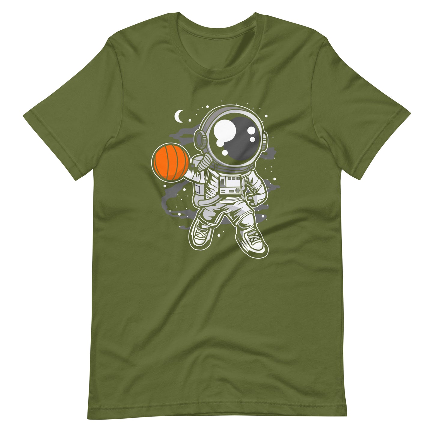 Astronaut Basketball - Men's t-shirt - Olive Front