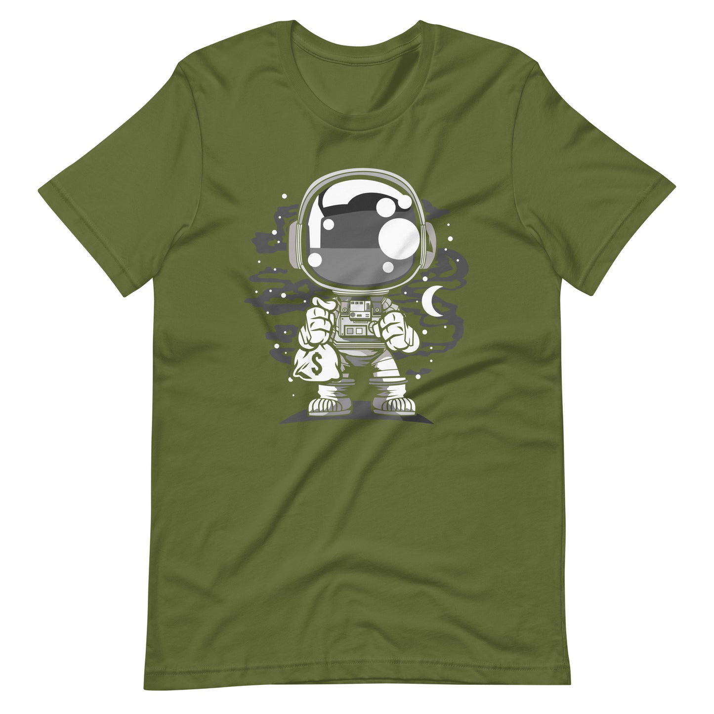 Astronaut Chibi - Men's t-shirt - Olive Front