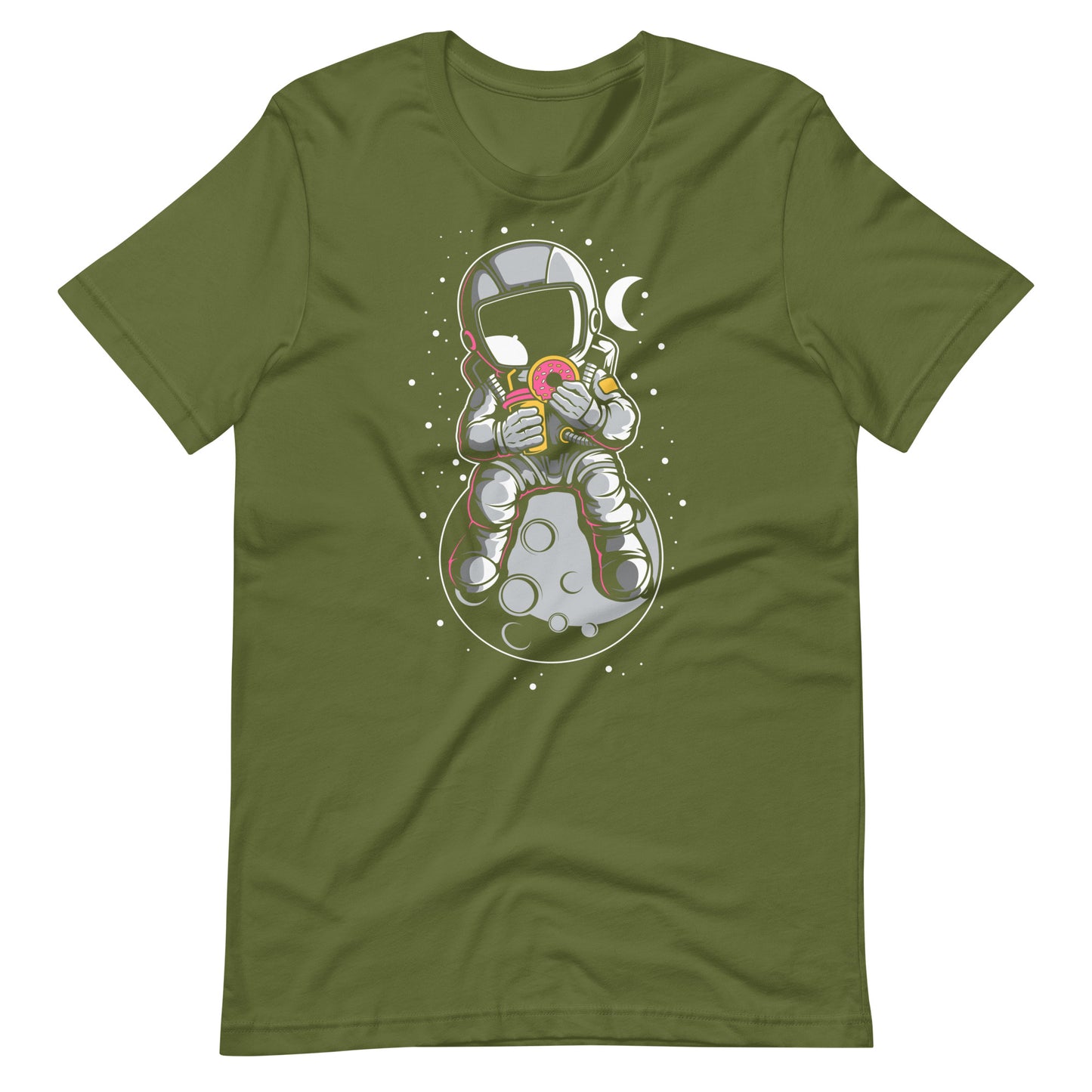 Astronaut Donuts - Men's t-shirt - Olive Front