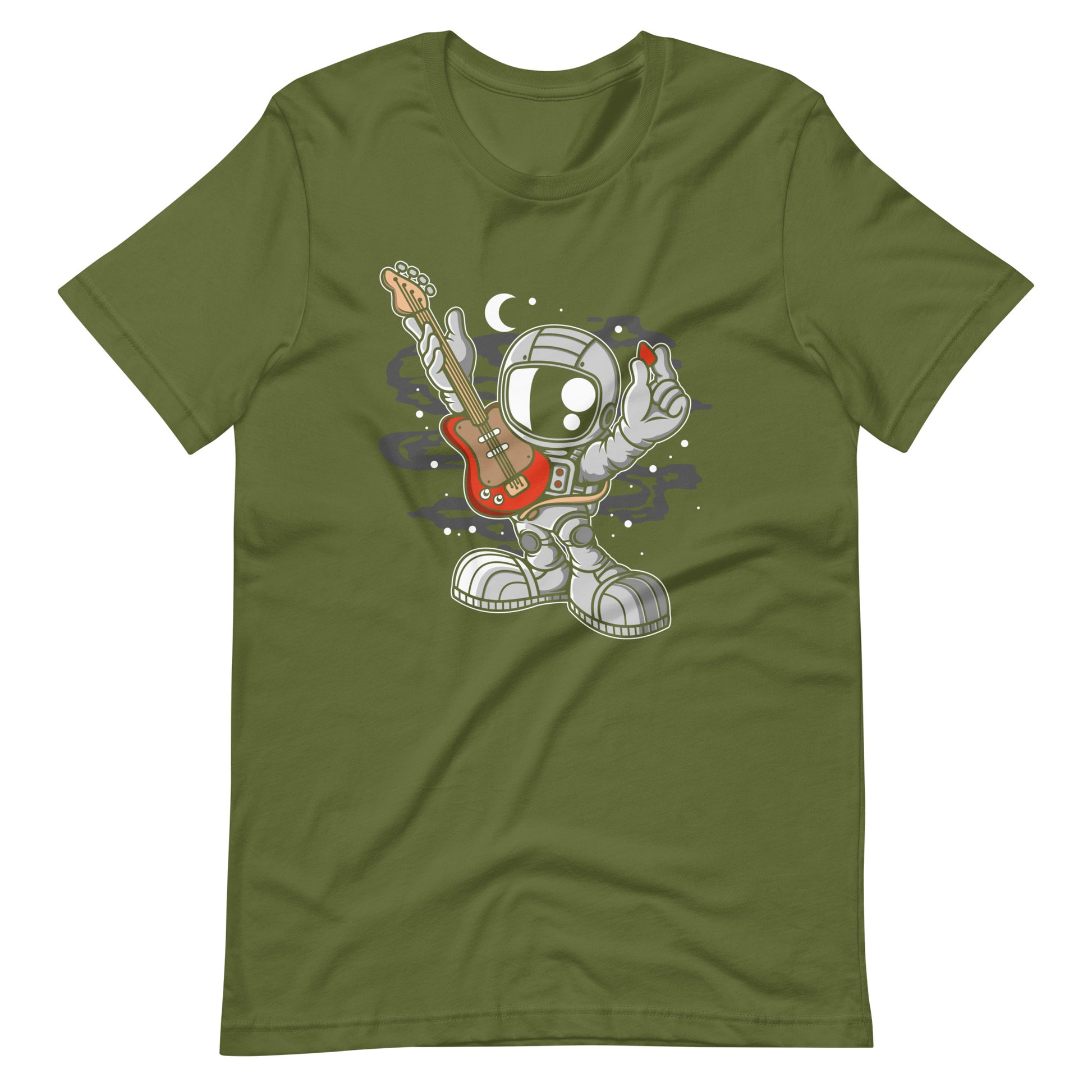 Astronaut Guitar 2 - Men's t-shirt - Olive Front