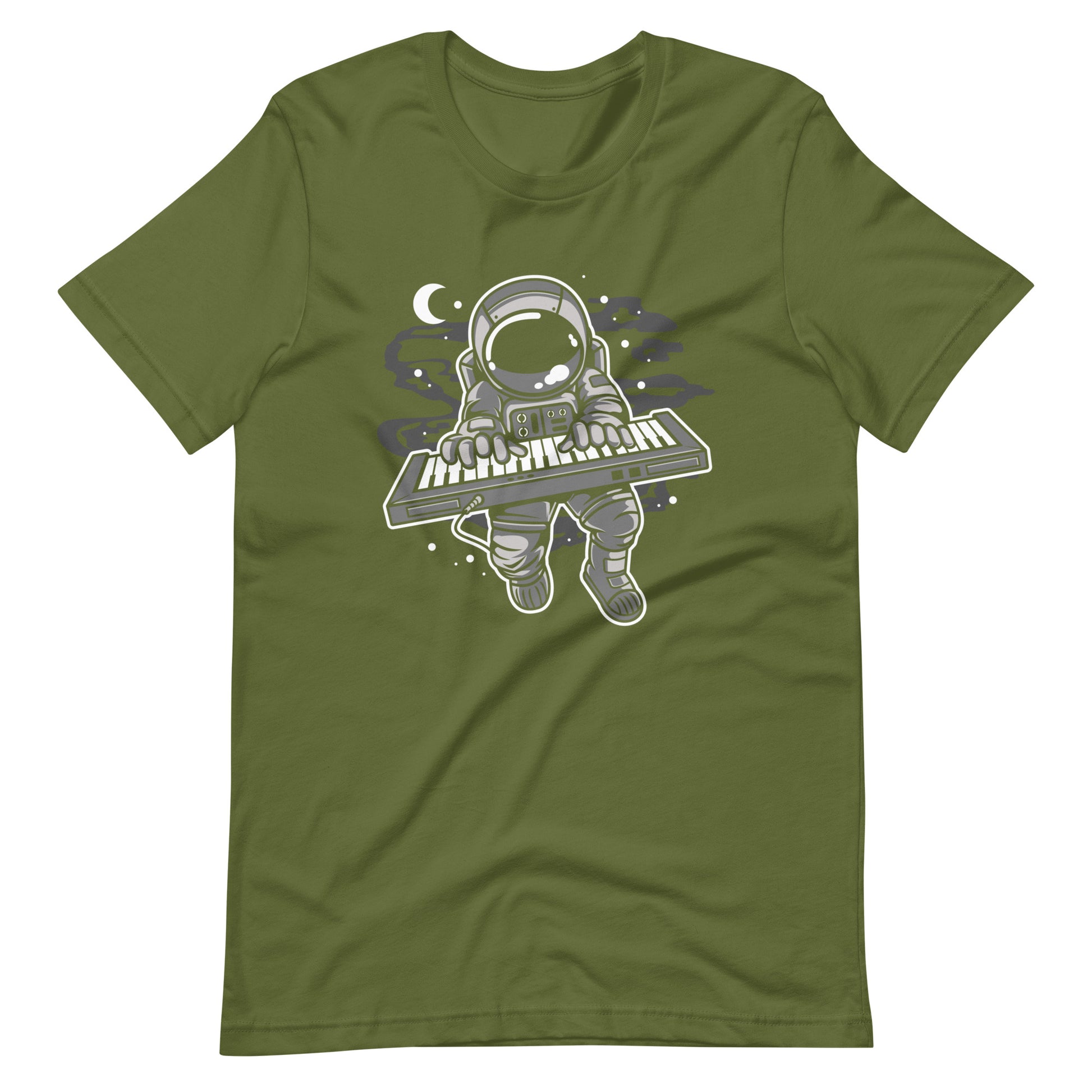 Astronaut Keyboard 2 - Men's t-shirt - Olive Front